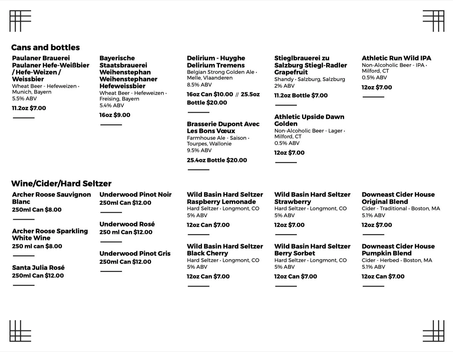 Menu — Crossbar (new)
