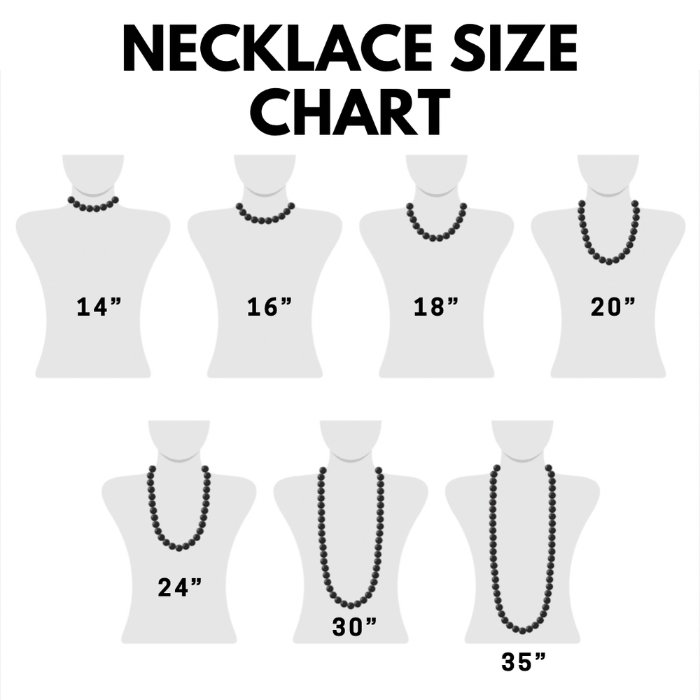 Necklace Size Chart Plus Size Plus Size Womens Necklace Chain