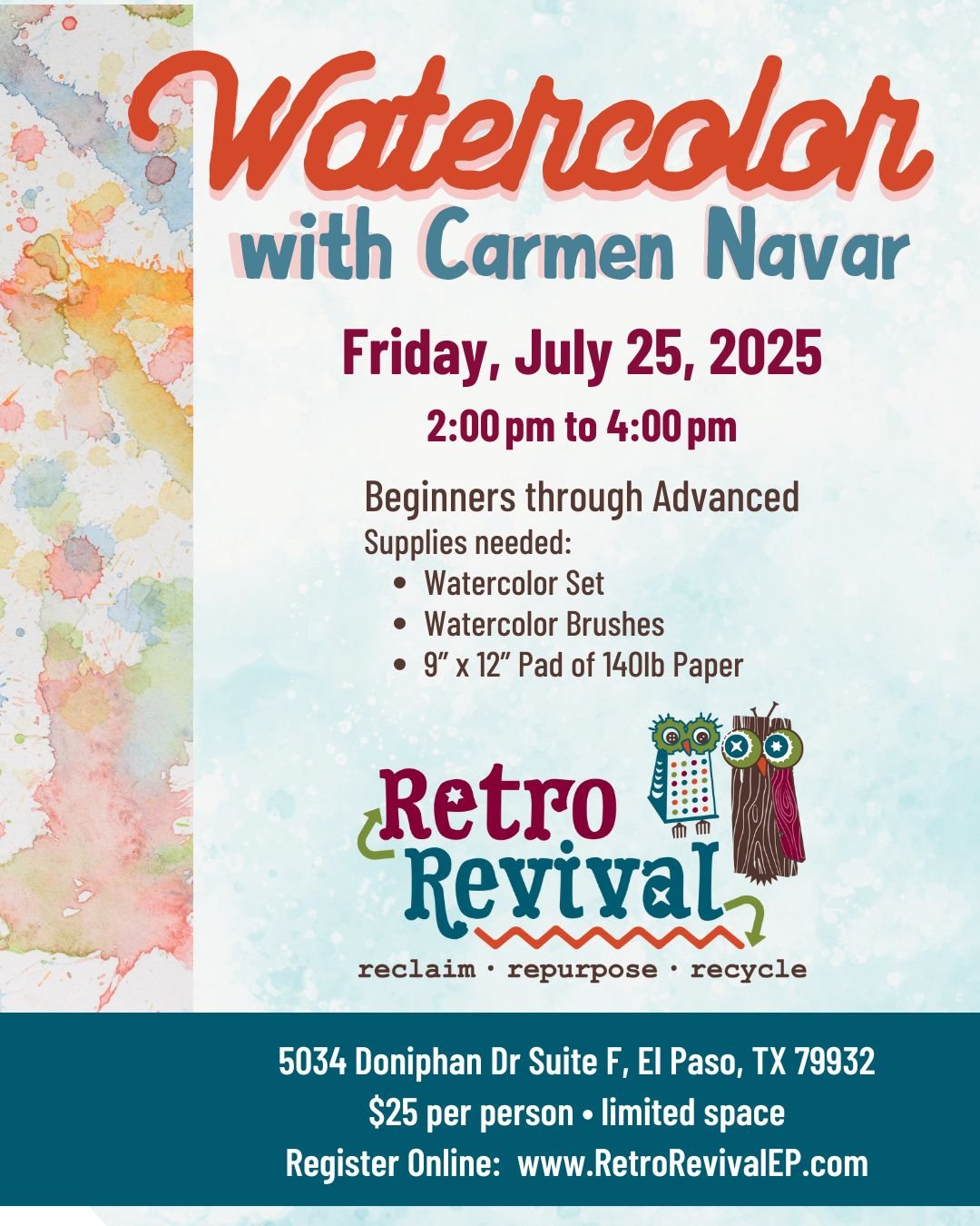 Watercolor Class with Carmen Navar