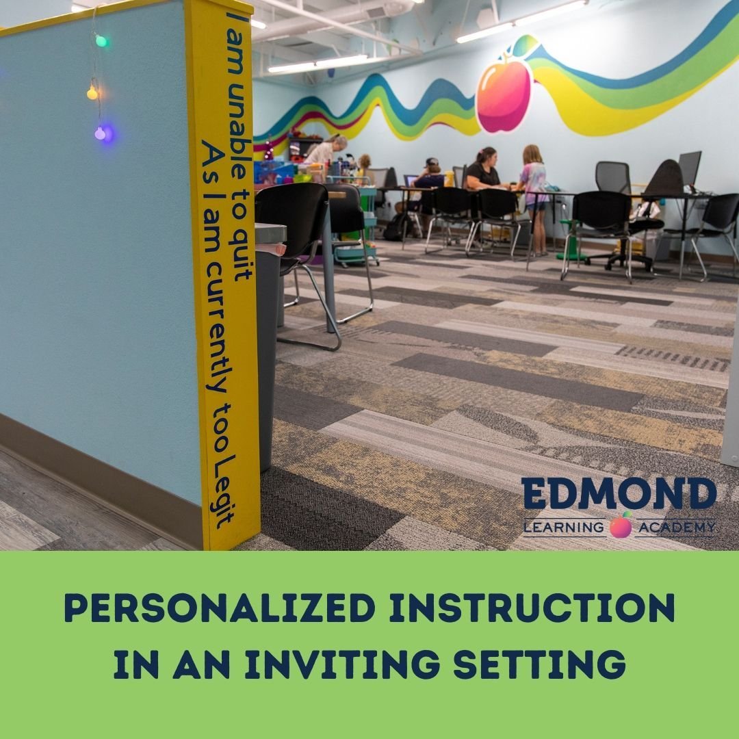 Each visit to ELA is highly tailored to fit your student's learning needs and taught in a fun and engaging learning space!! 

Visit our website for more information, call us at 405-348-8867 or email us at hello@edmondlearningacademy.com!!
-
-
-
-
-
#
