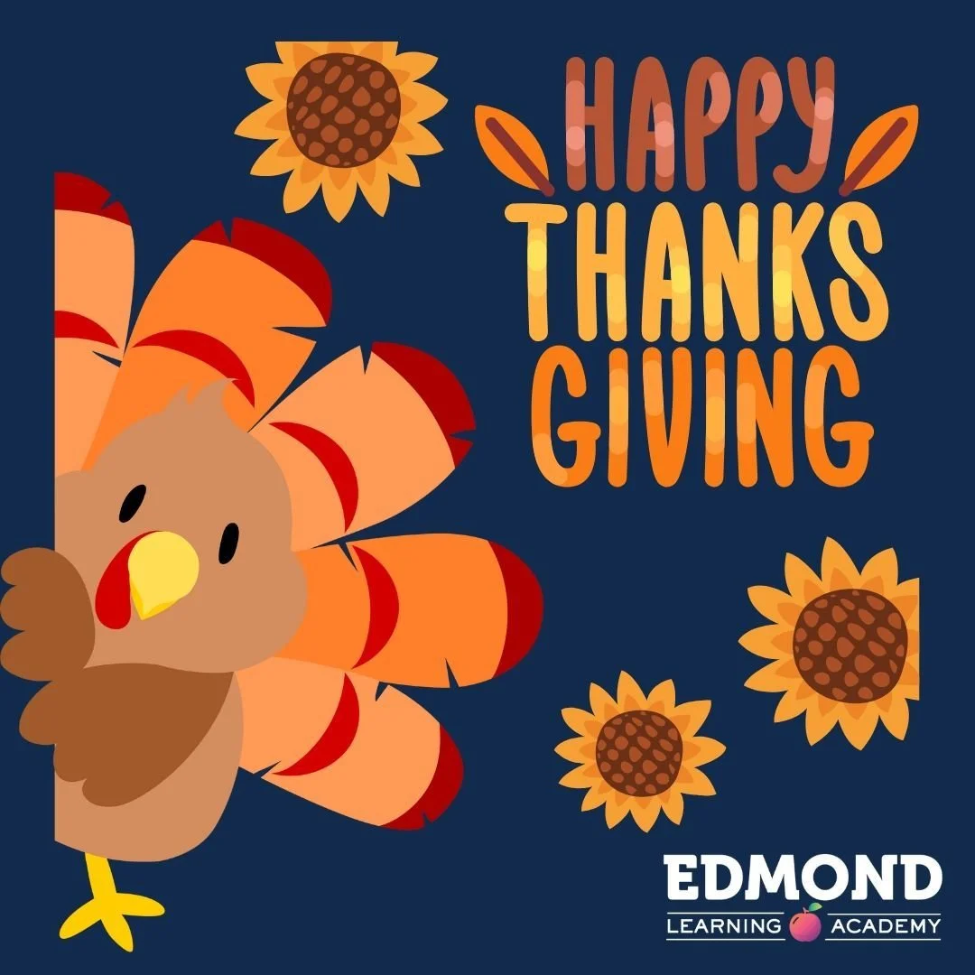 Happy Thanksgiving! At ELA we are so thankful for our amazing team of tutors and the incredible families we've gotten to serve this year!