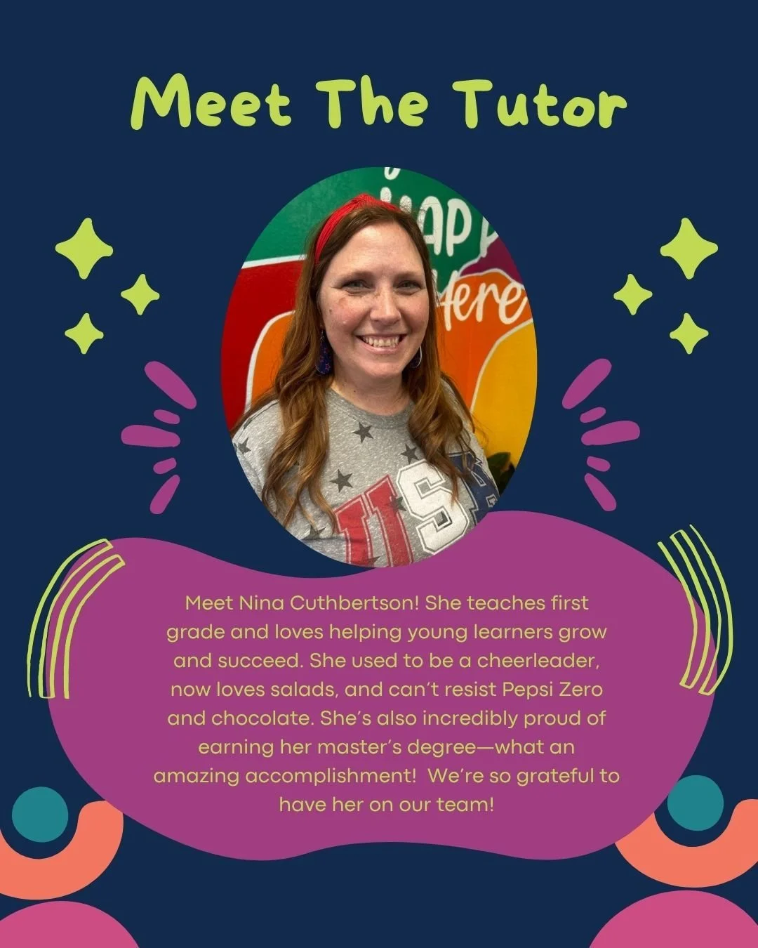Meet one of the amazing faces behind the magic! ✨

Dedicated, passionate, and here to help students grow with confidence - and a little fun along the way. We&rsquo;re so lucky to have Nina on our team! 💛📚