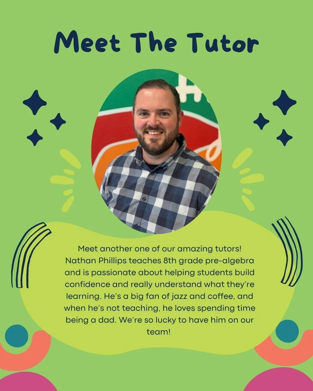 It's Meet the Tutor Monday!✨

Nathan is passionate about helping students grow, build confidence, and enjoy learning every step of the way! 📚💛