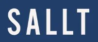Close-up of the word 'SALLT' in white capital letters on a dark background