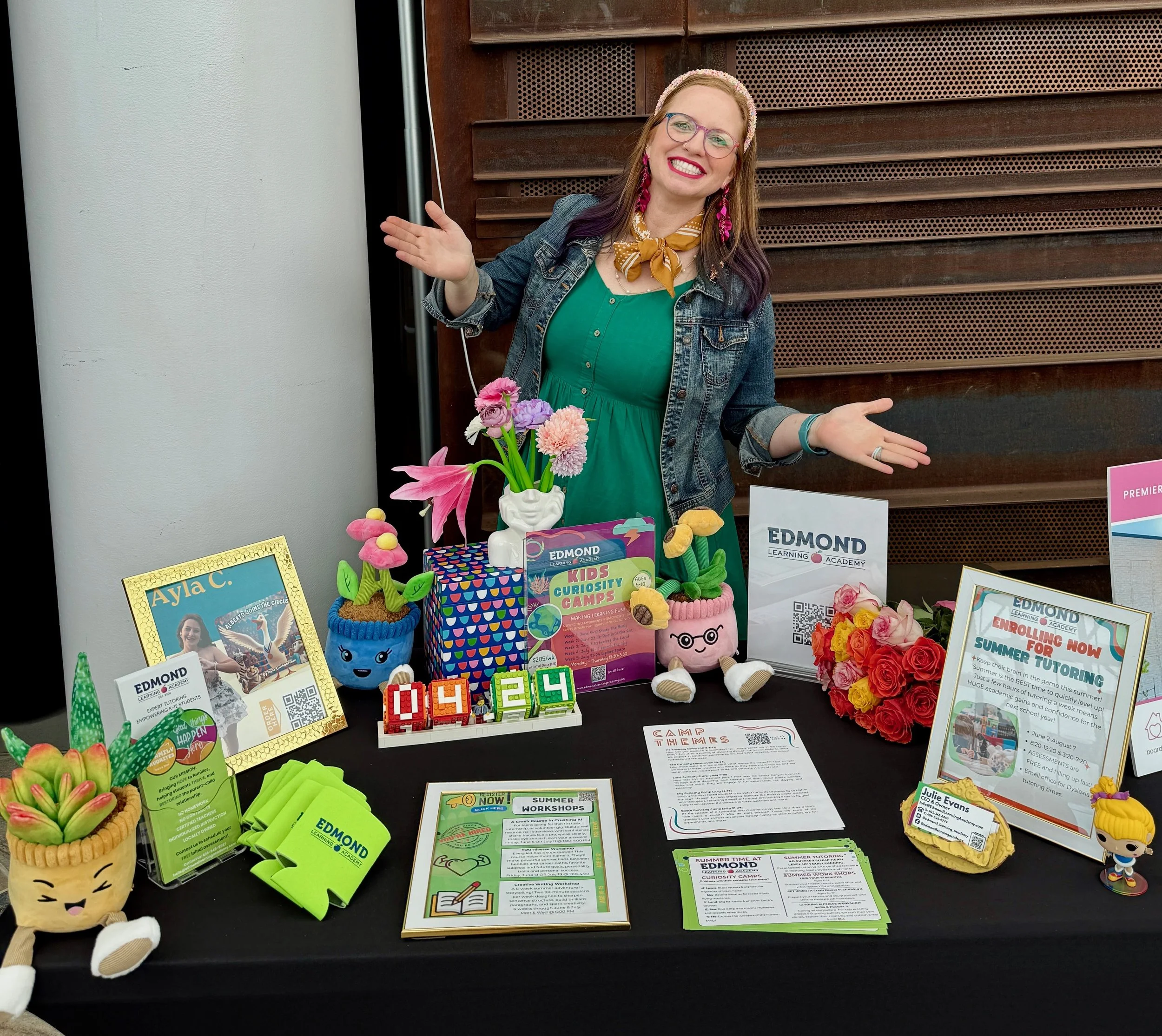 Woman at Cultivate Cohort table, Edmond, OKC, business development