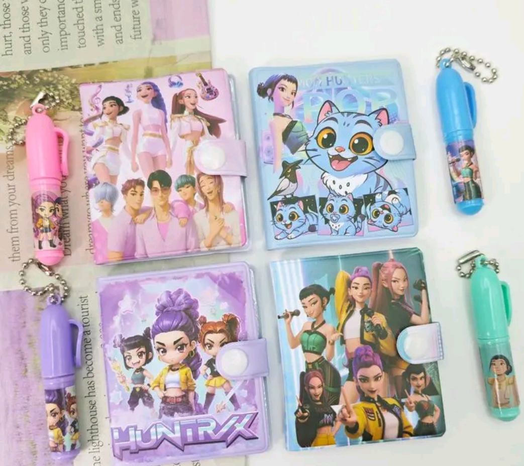 KPOP Demon Hunters Mini Diary With Pen – 4 Styles Available