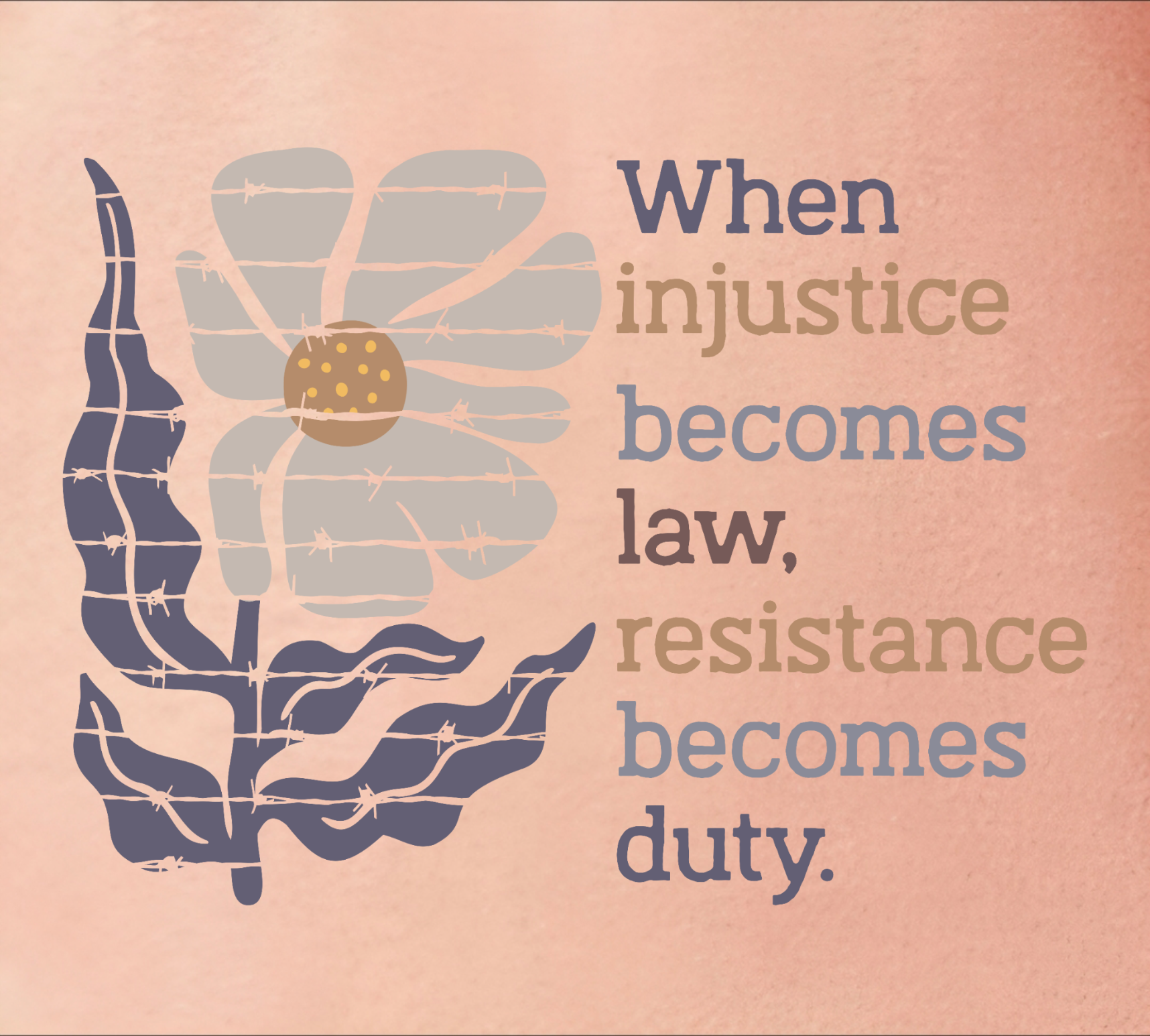 "When Injustice Becomes Law" Tshirt