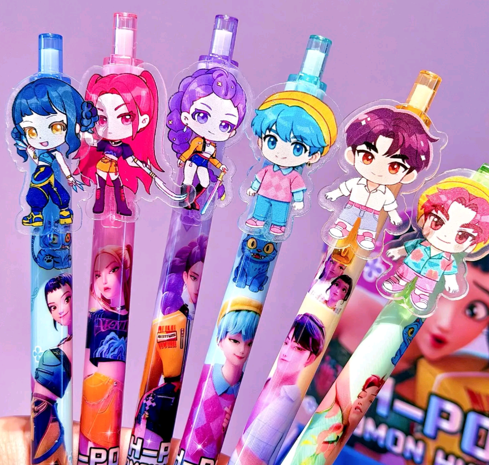 KPOP Demon Hunters Character Click Pen – Random Design