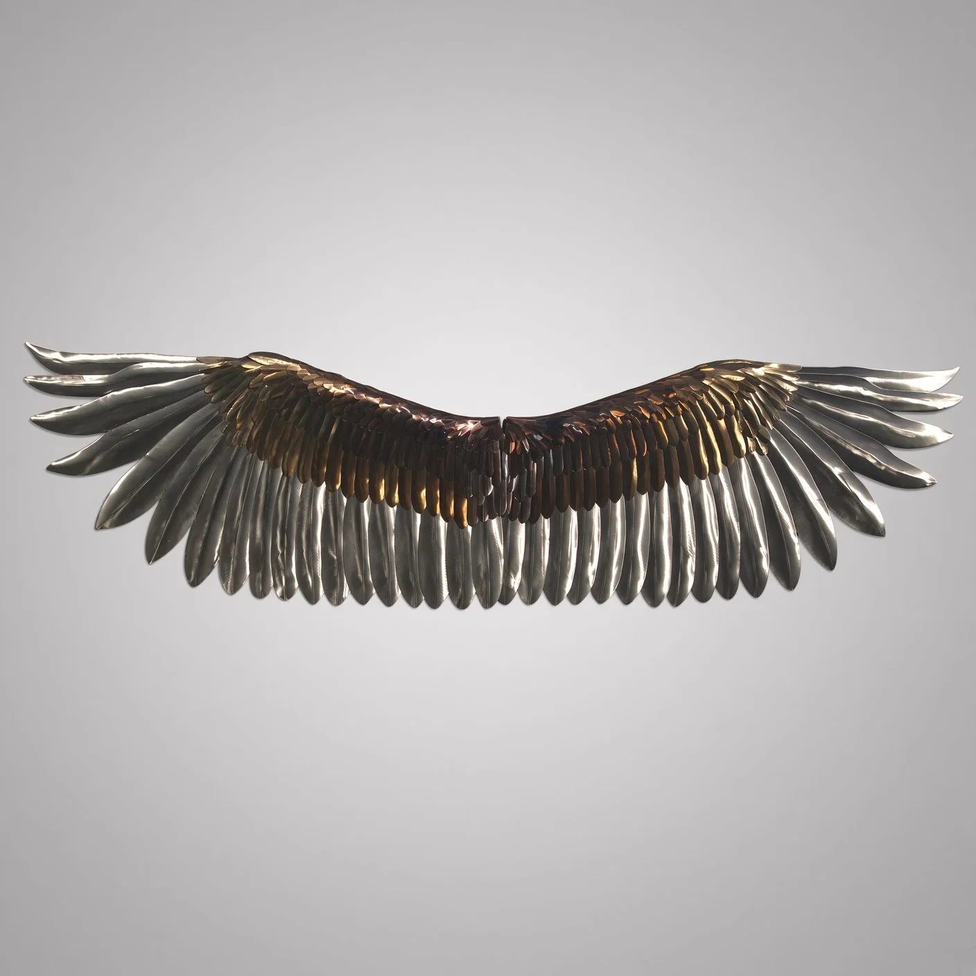 11.5-foot stainless steel photo op wings