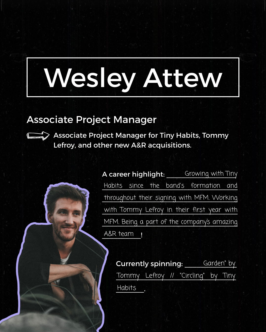 Wesley Attew, Associate Project Manager at Macklam Feldman Management