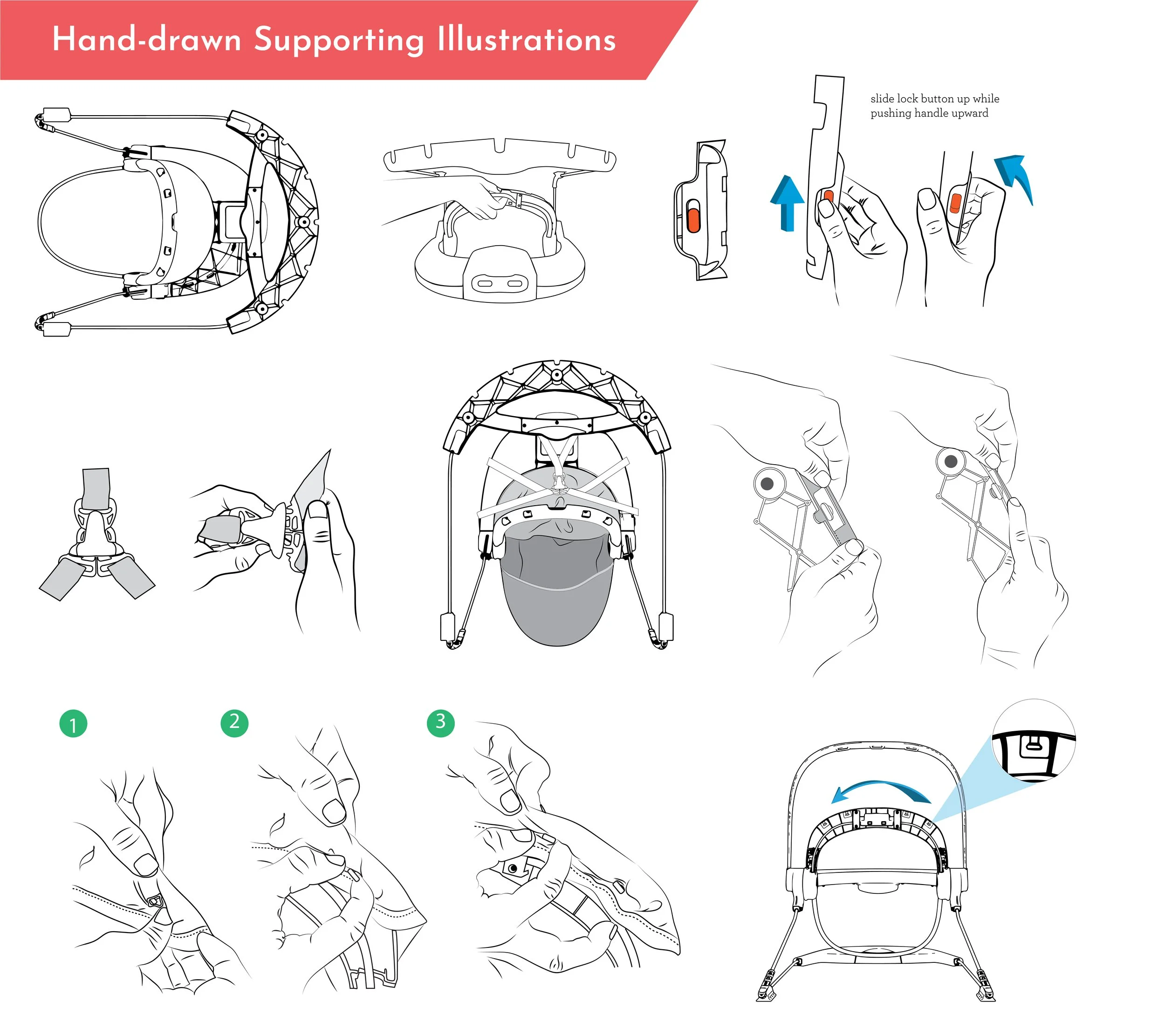 Seat to Bouncer Supporting Illustrations