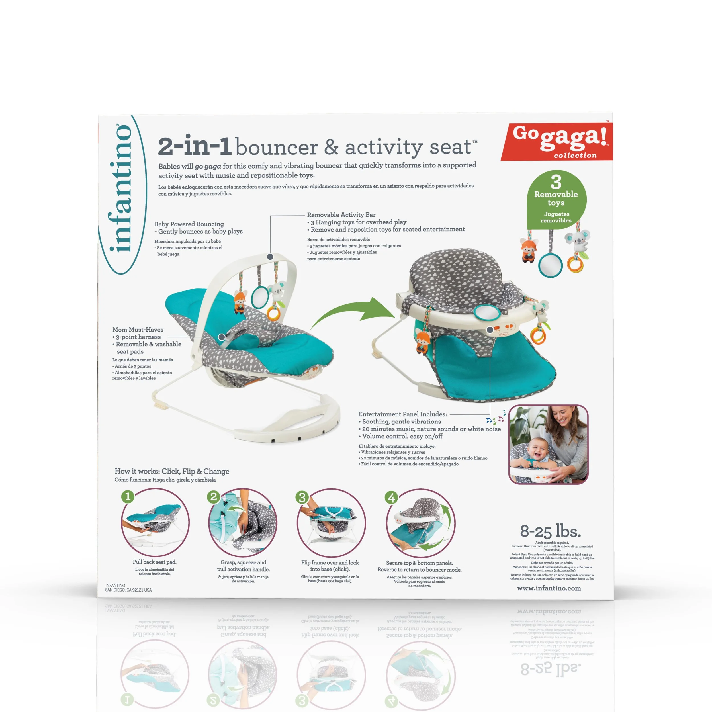 Seat to Bouncer Packaging 