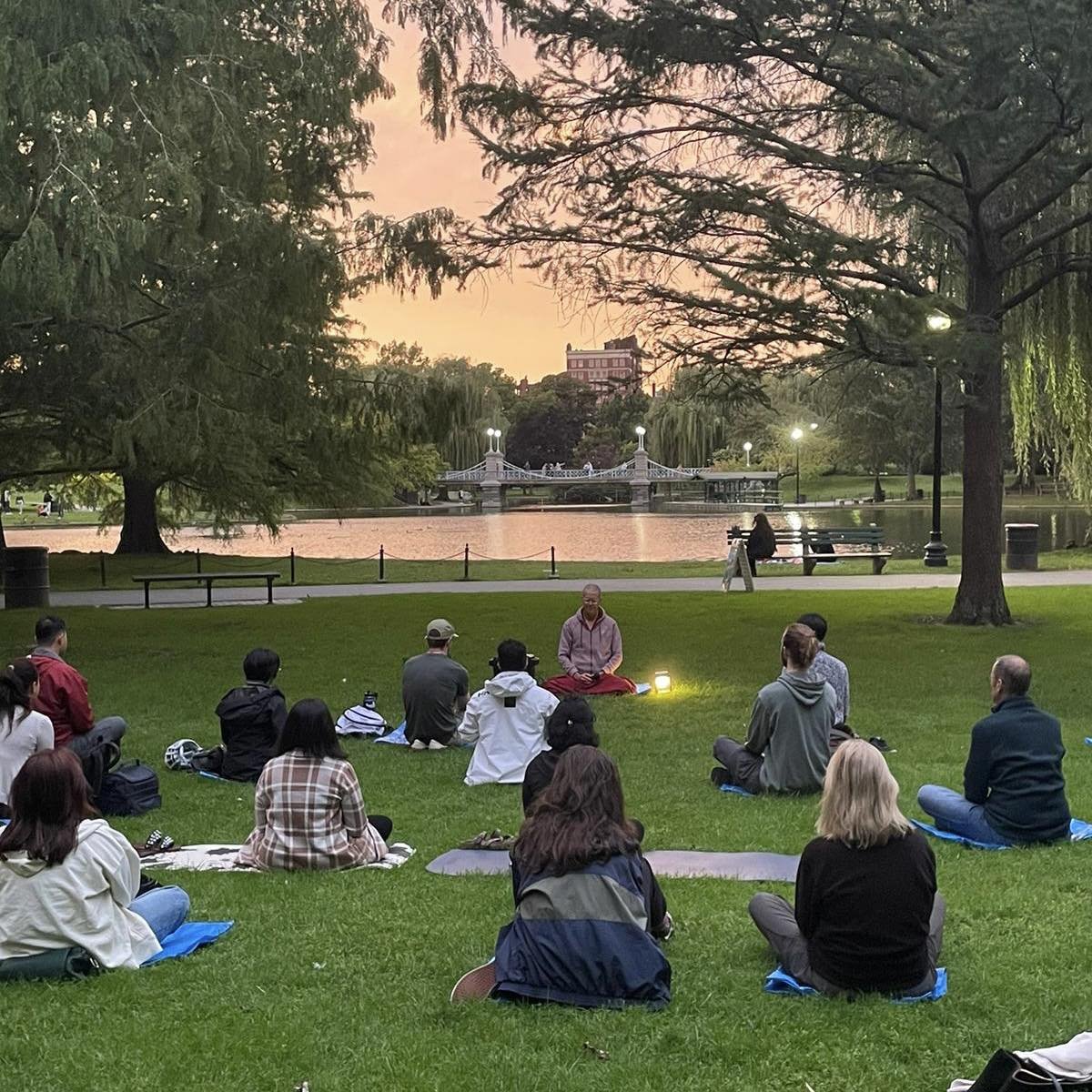 Free monthly outdoor meditation in the Boston Public Garden is now resuming! Friday, April 19 at 6:30pm. Lagoon edge, Boylston side. Mats provided. Come as you are. Relax, recharge and connect with other meditators in this gorgeous environment. 

#me