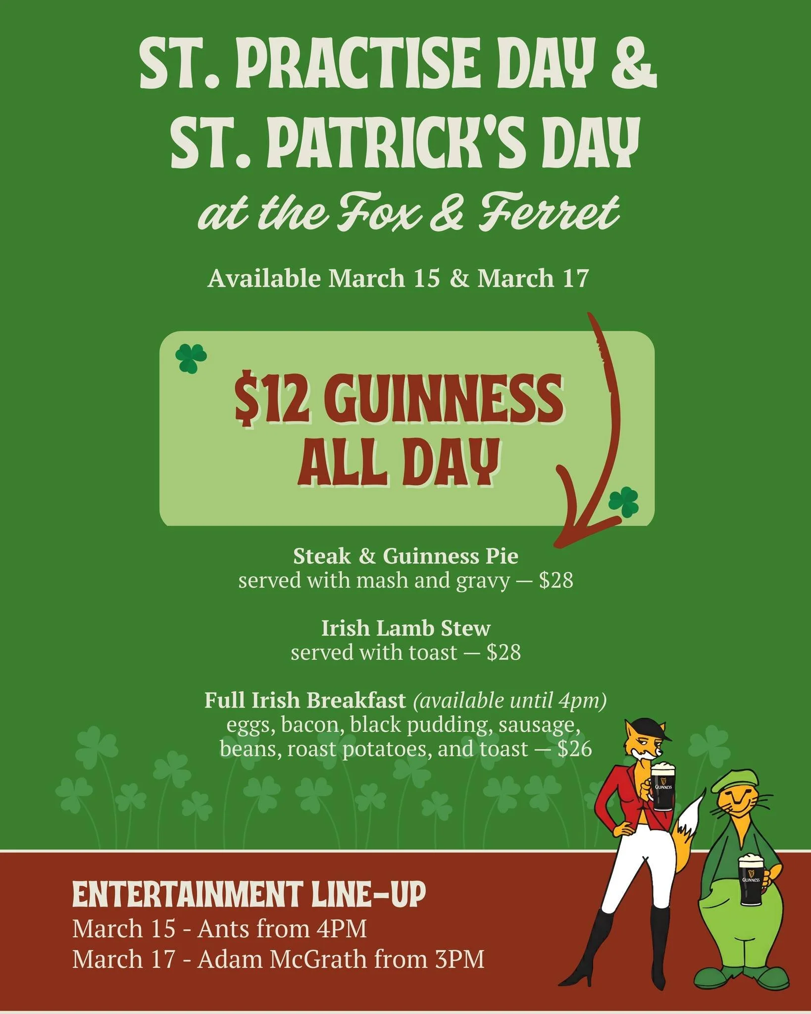Friends, comrades, enthusiasts ... the time is almost here. We're not only celebrating for the big day, we're training for it. So mark your calendars and gather the troops, it's just about time to paint the town green...☘️