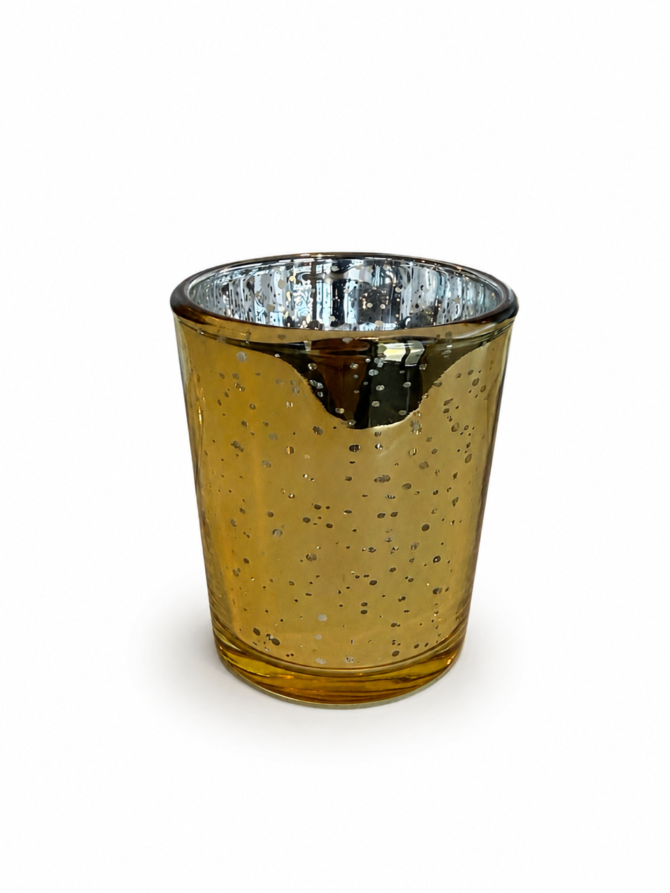 Gold tea light candle holder