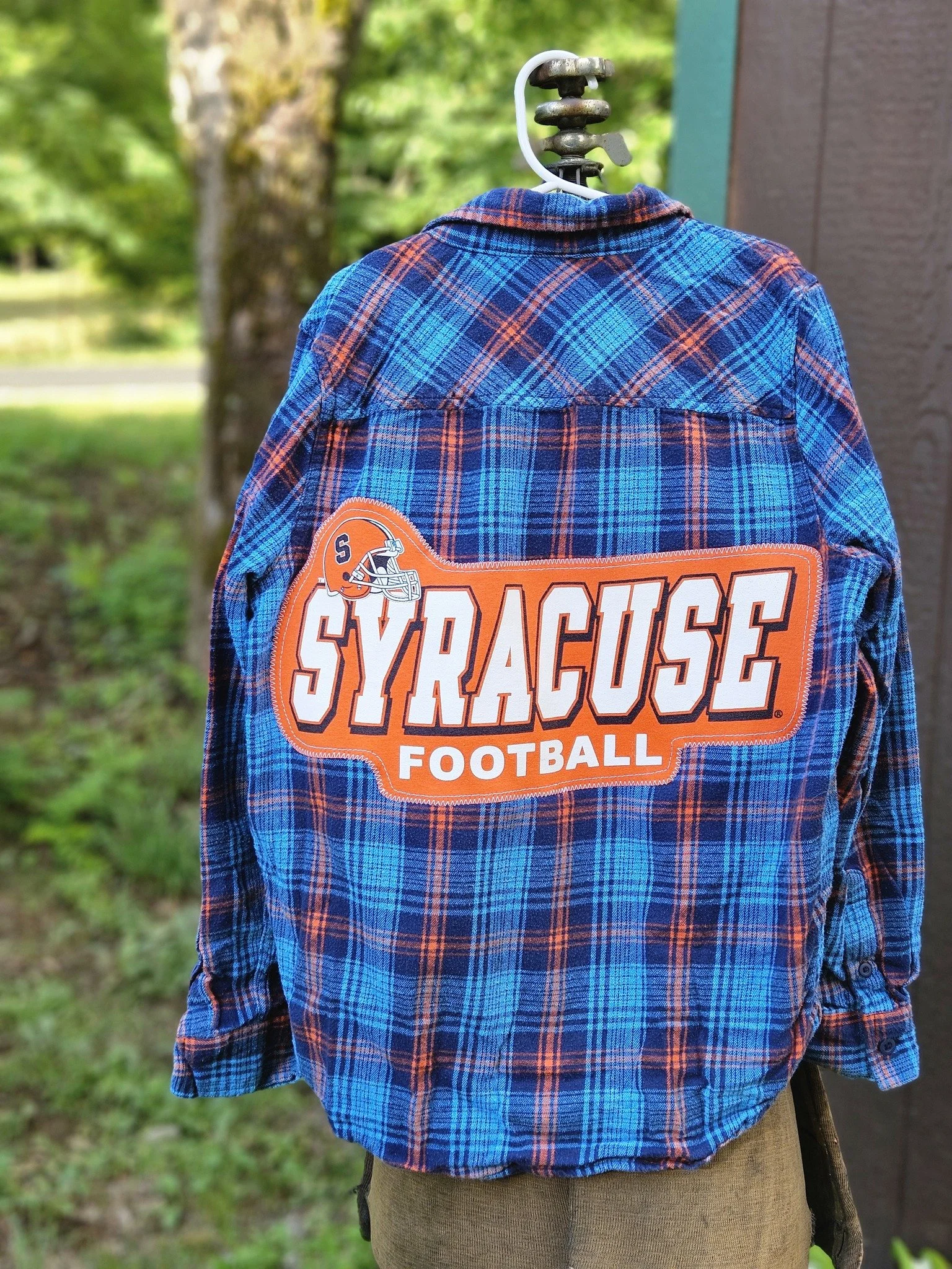 Syracuse Football Upcycled flannel
