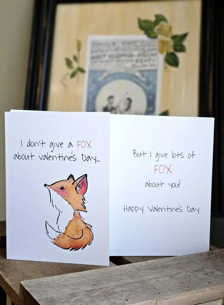 I Don't Give A FOX  Greeting Card