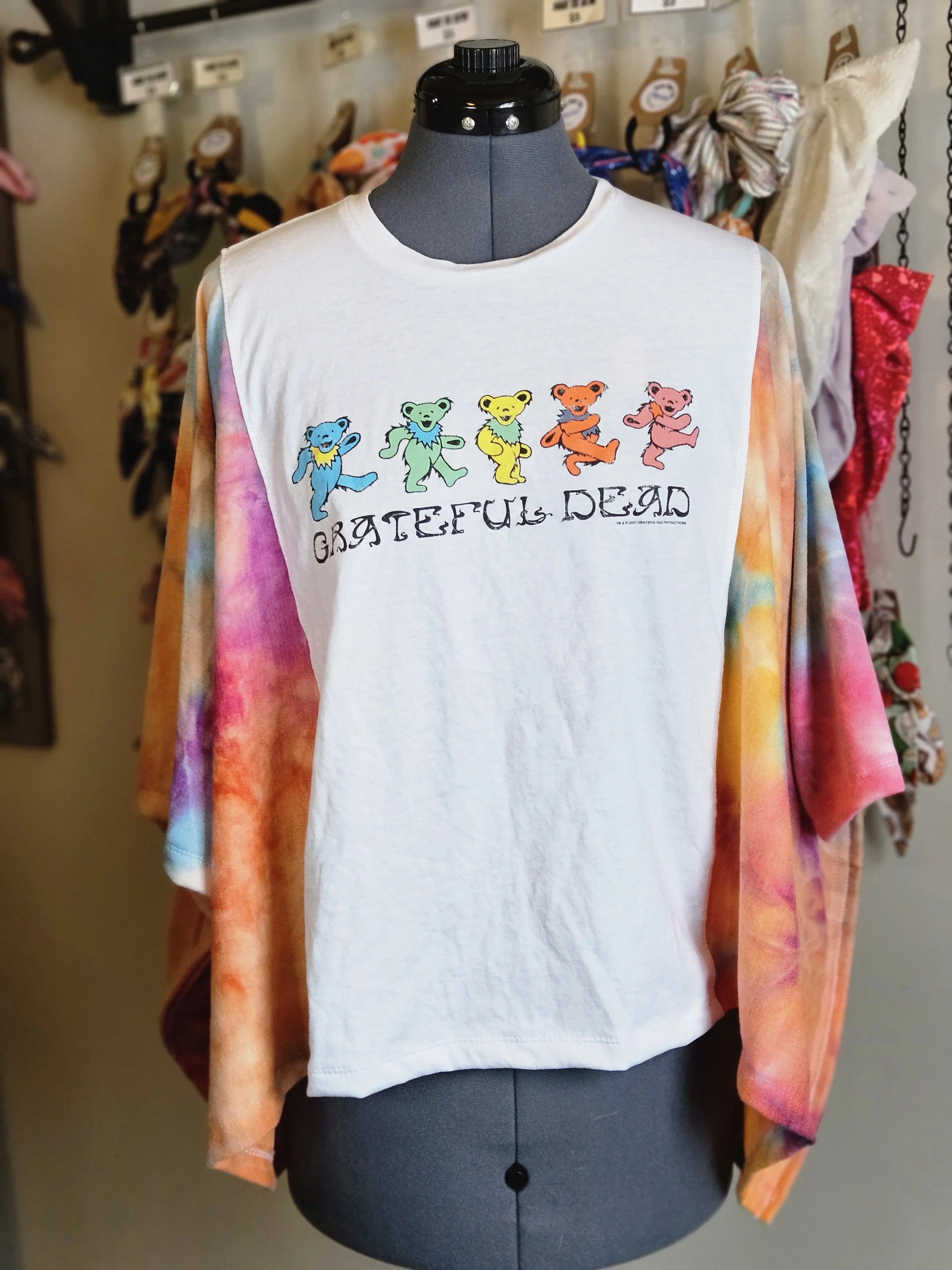 Grateful Dead Tie Dye  - Chique Tee Upcycle