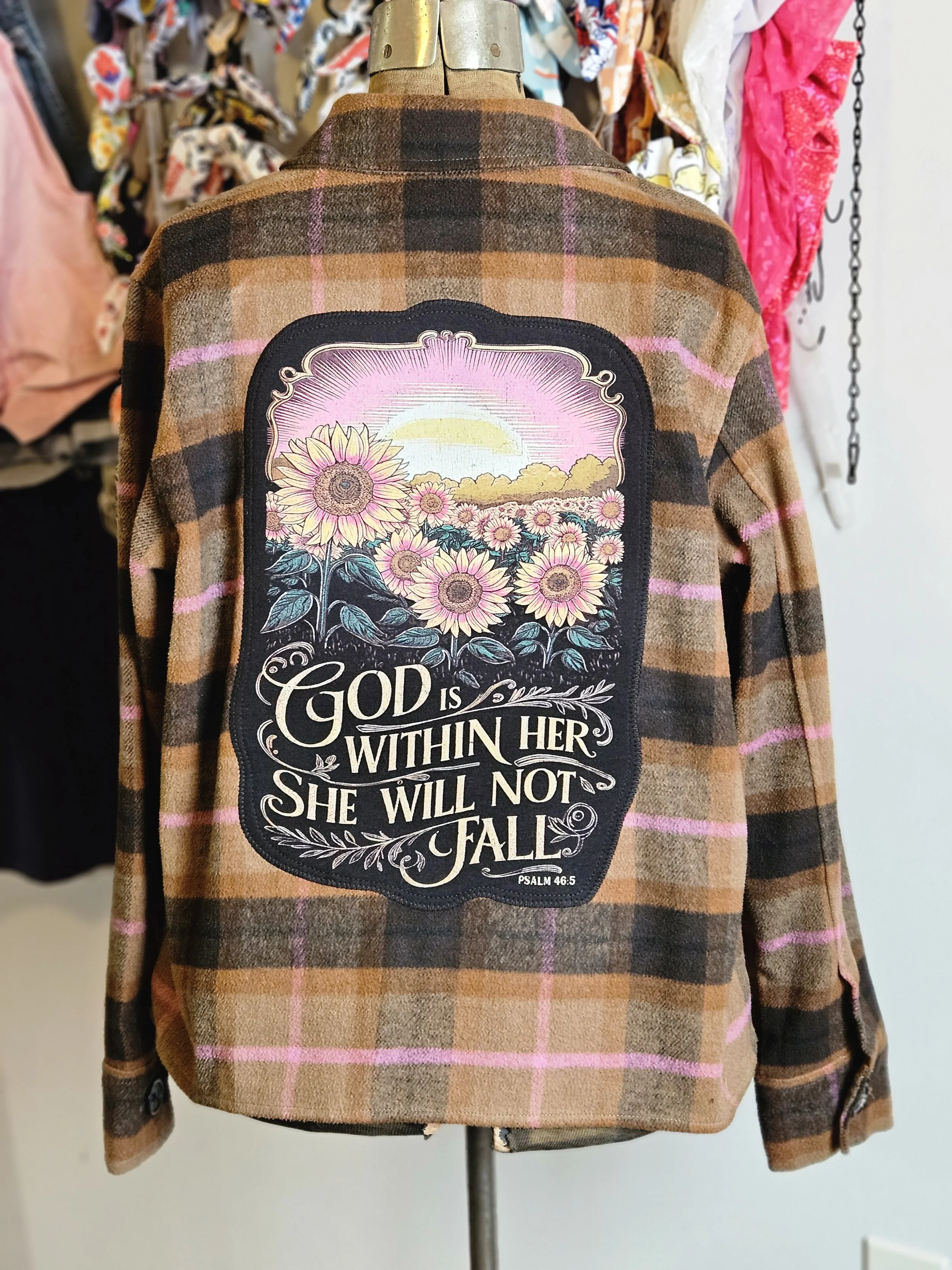 She will not Fall Upcycled SHACKET