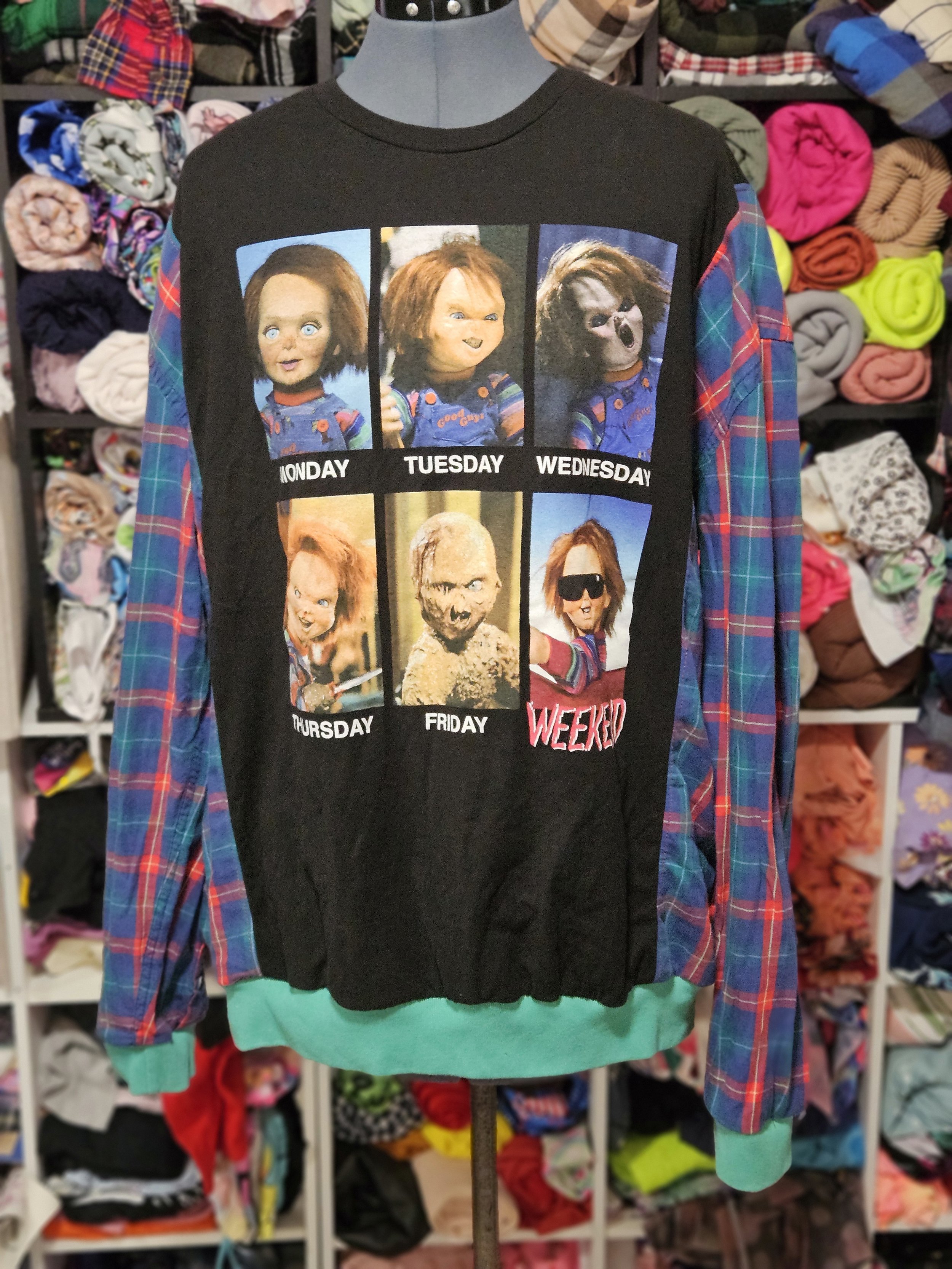 Chucky tshirt/ shirt l Hybrid upcycle