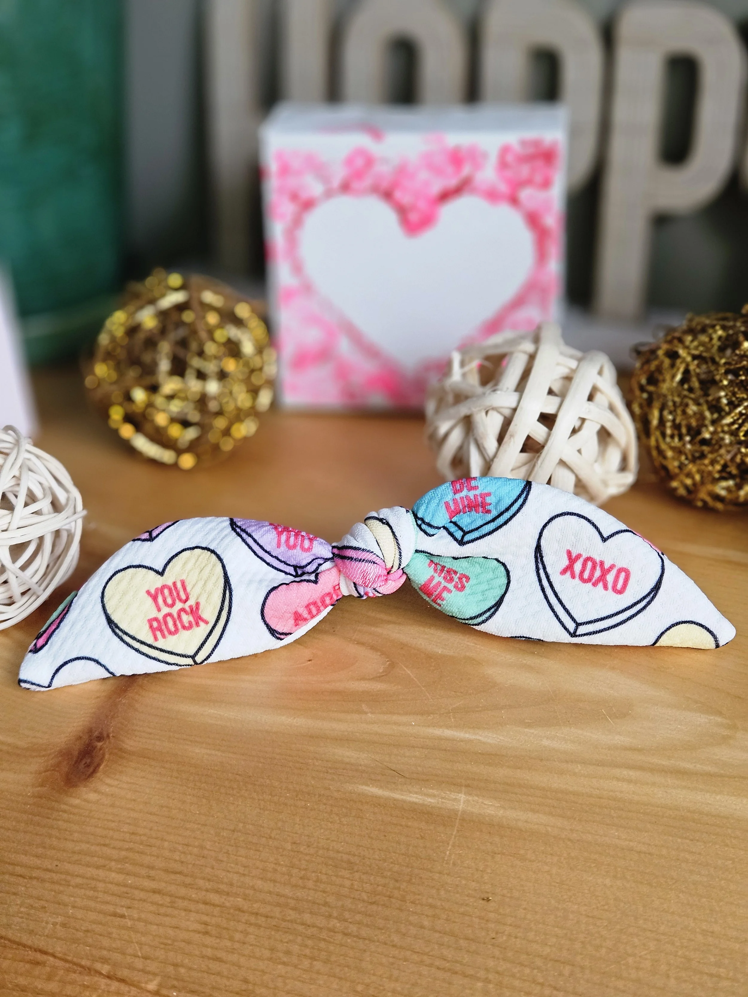 SweetHeart Hair Tie Bow