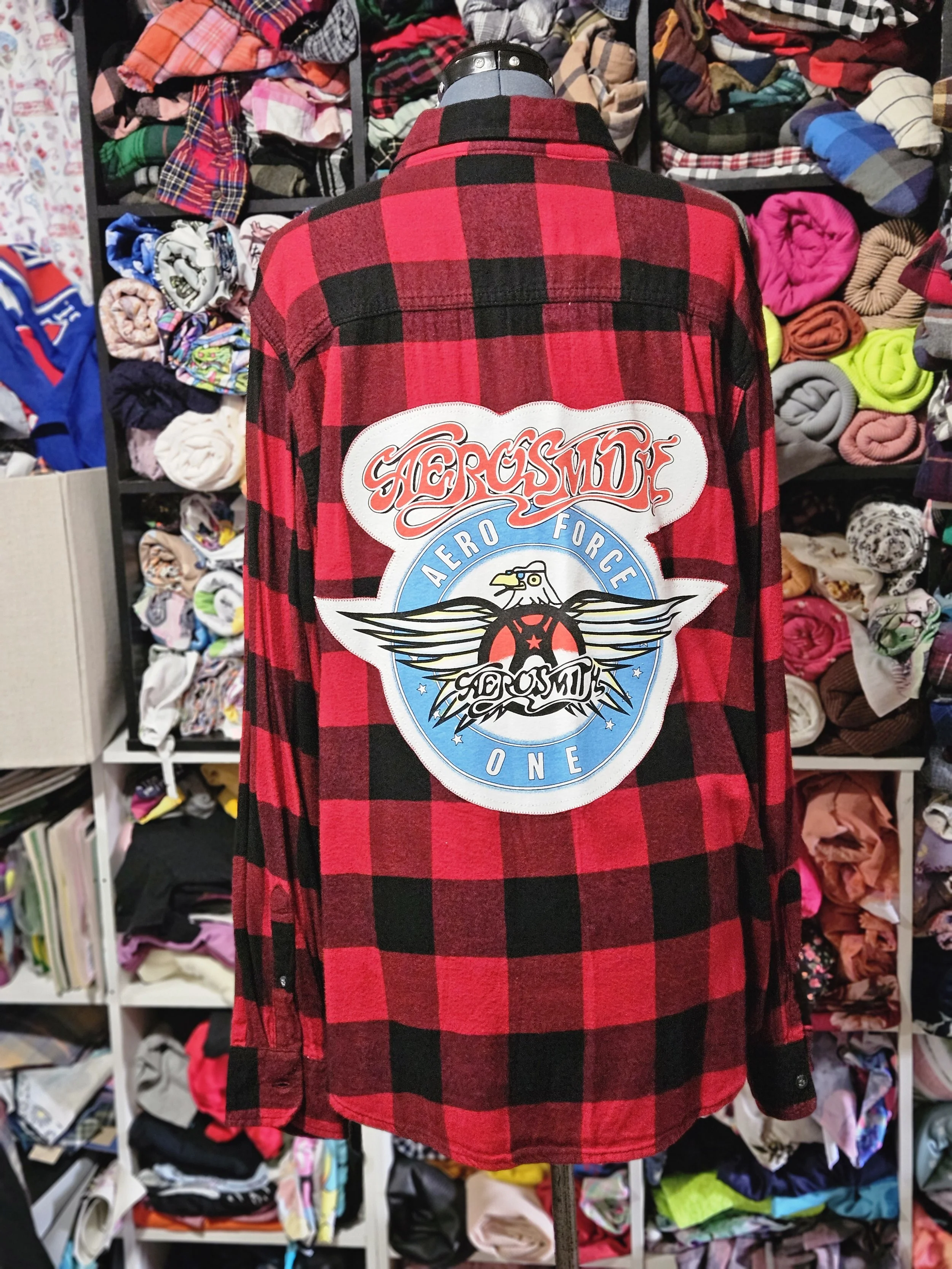 Aerosmith Flannel Upcycle