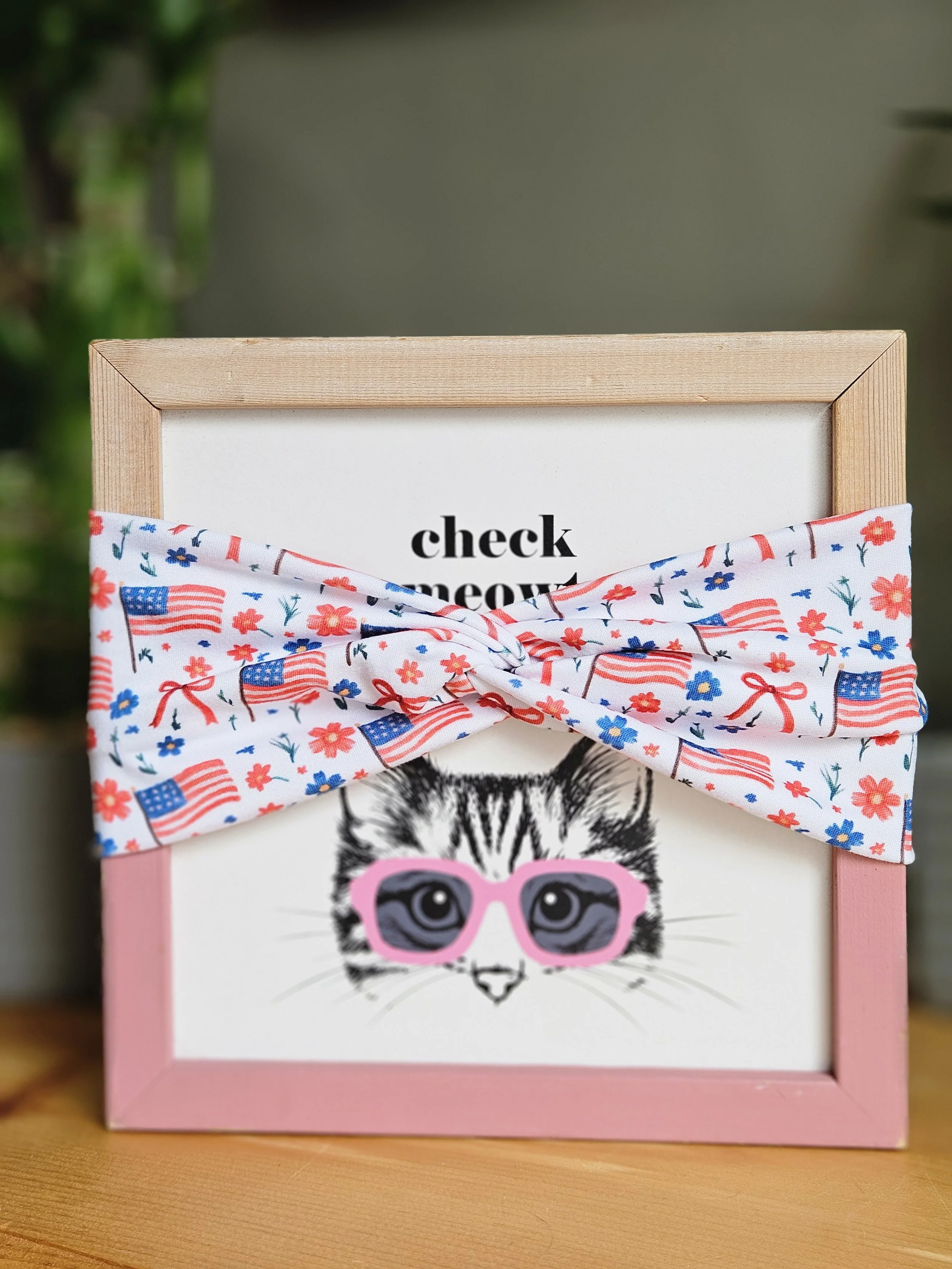 Custom Print American Flag Twist or Not Headband