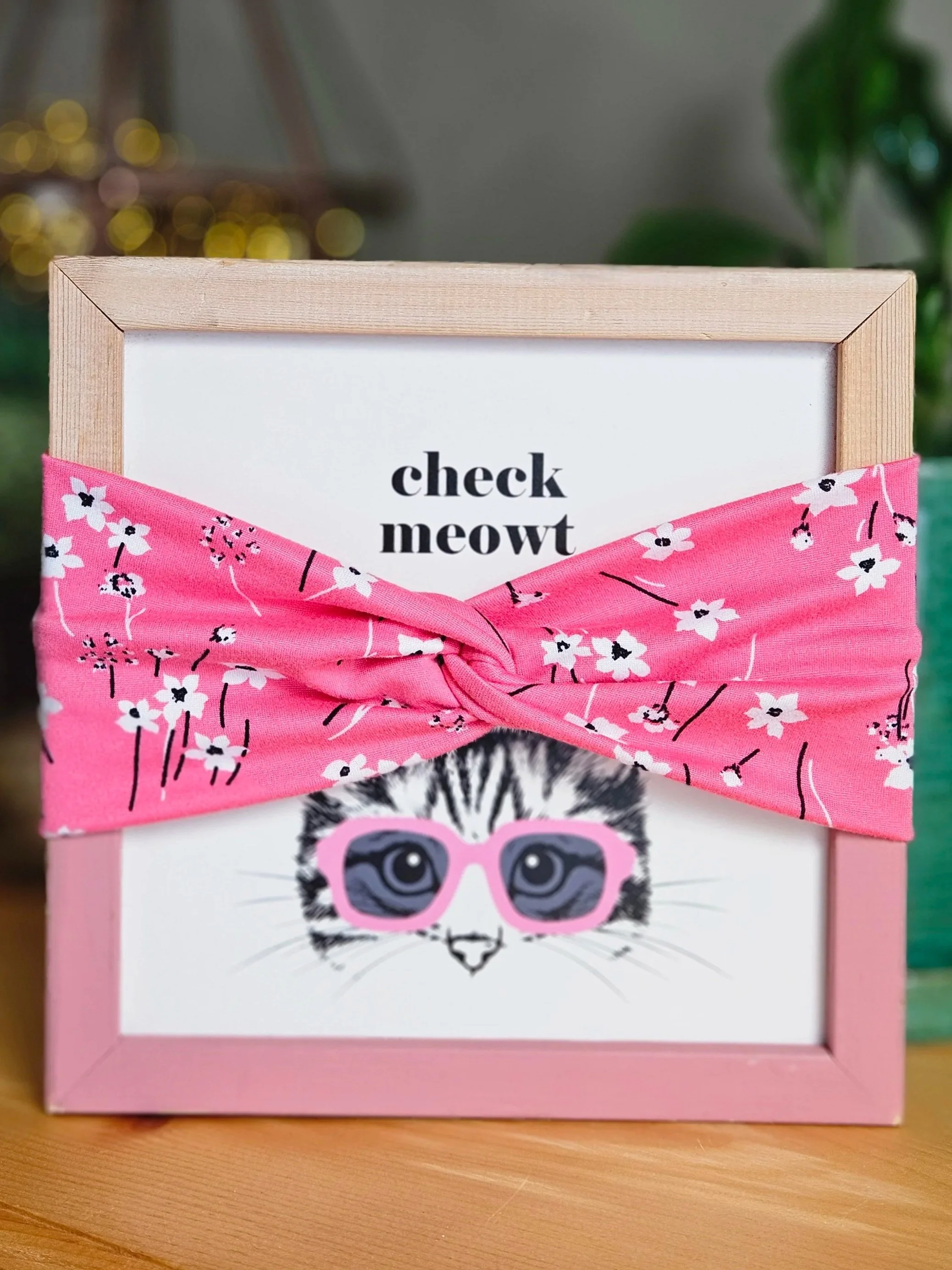 Hawaiian Pink Floral Twist or Not Headband