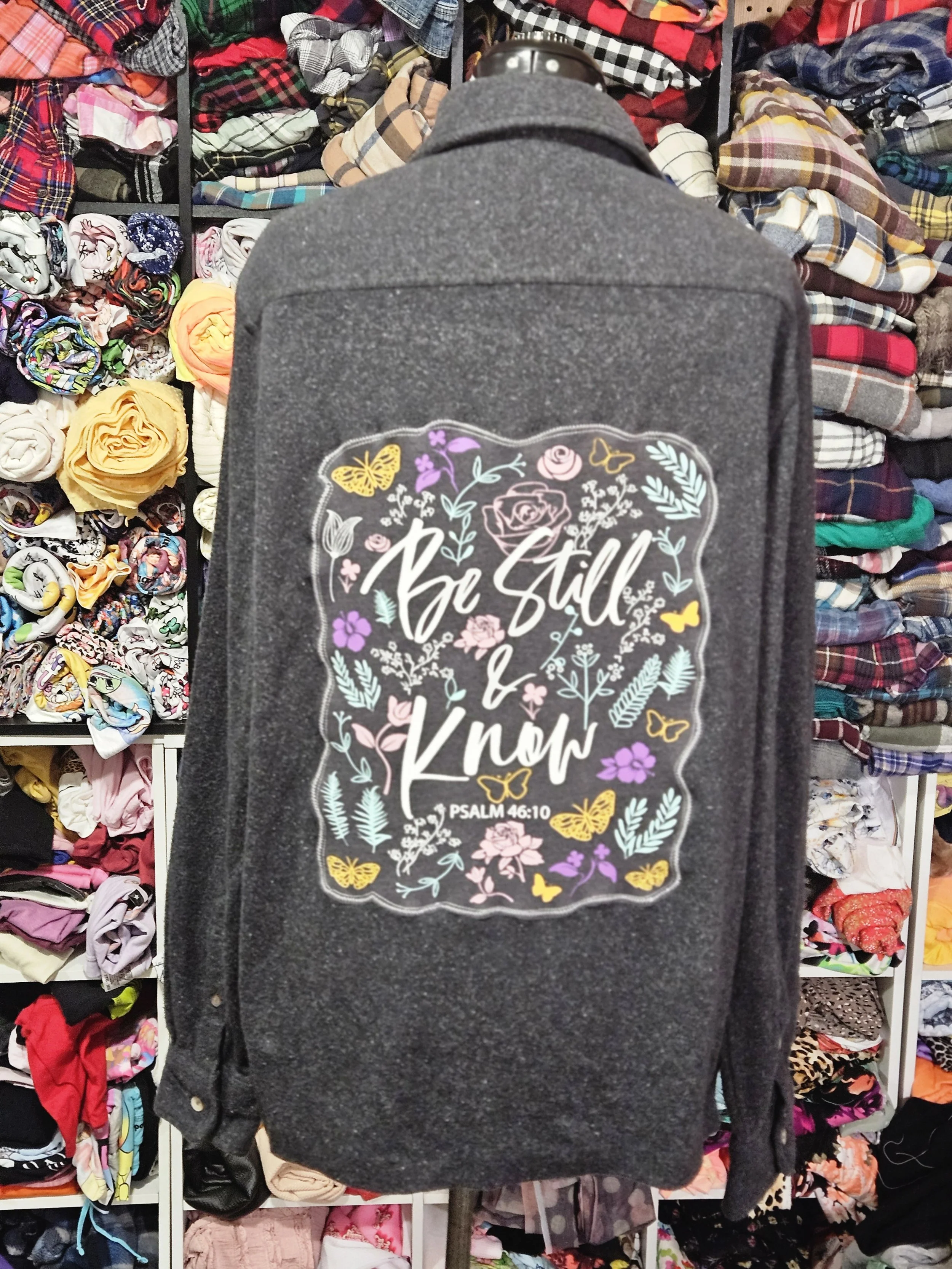 Be Still And Know Upcycled Shirt
