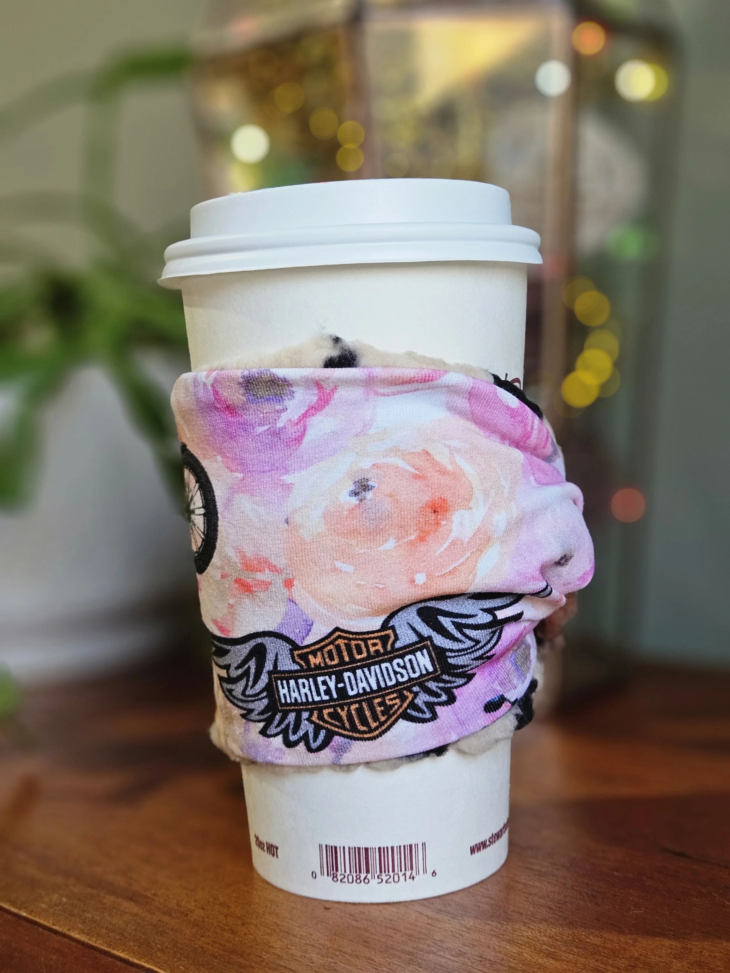 Biker Babe Hot Hug Cup Cozy