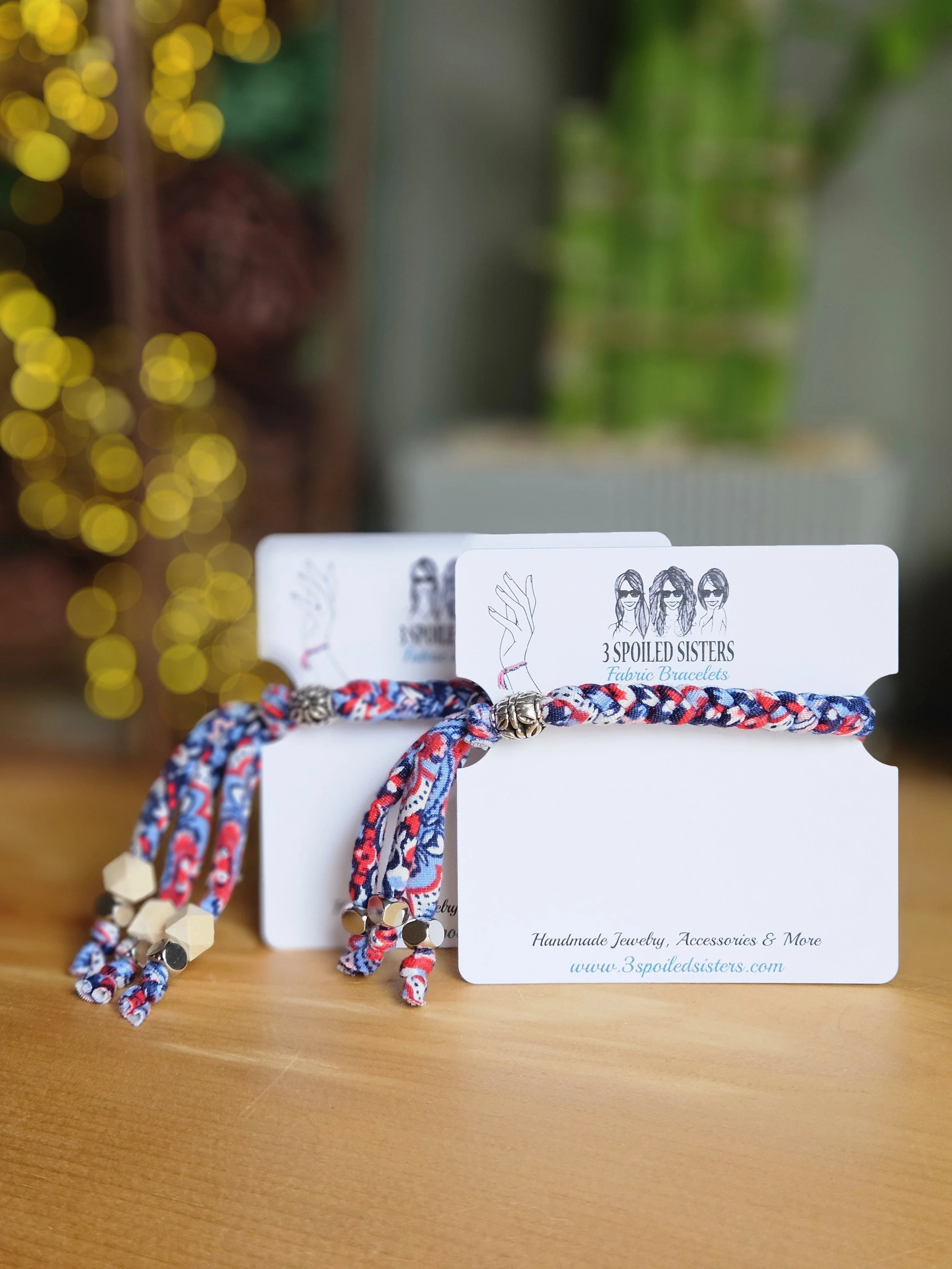 Land of the Free Fabric Bracelet