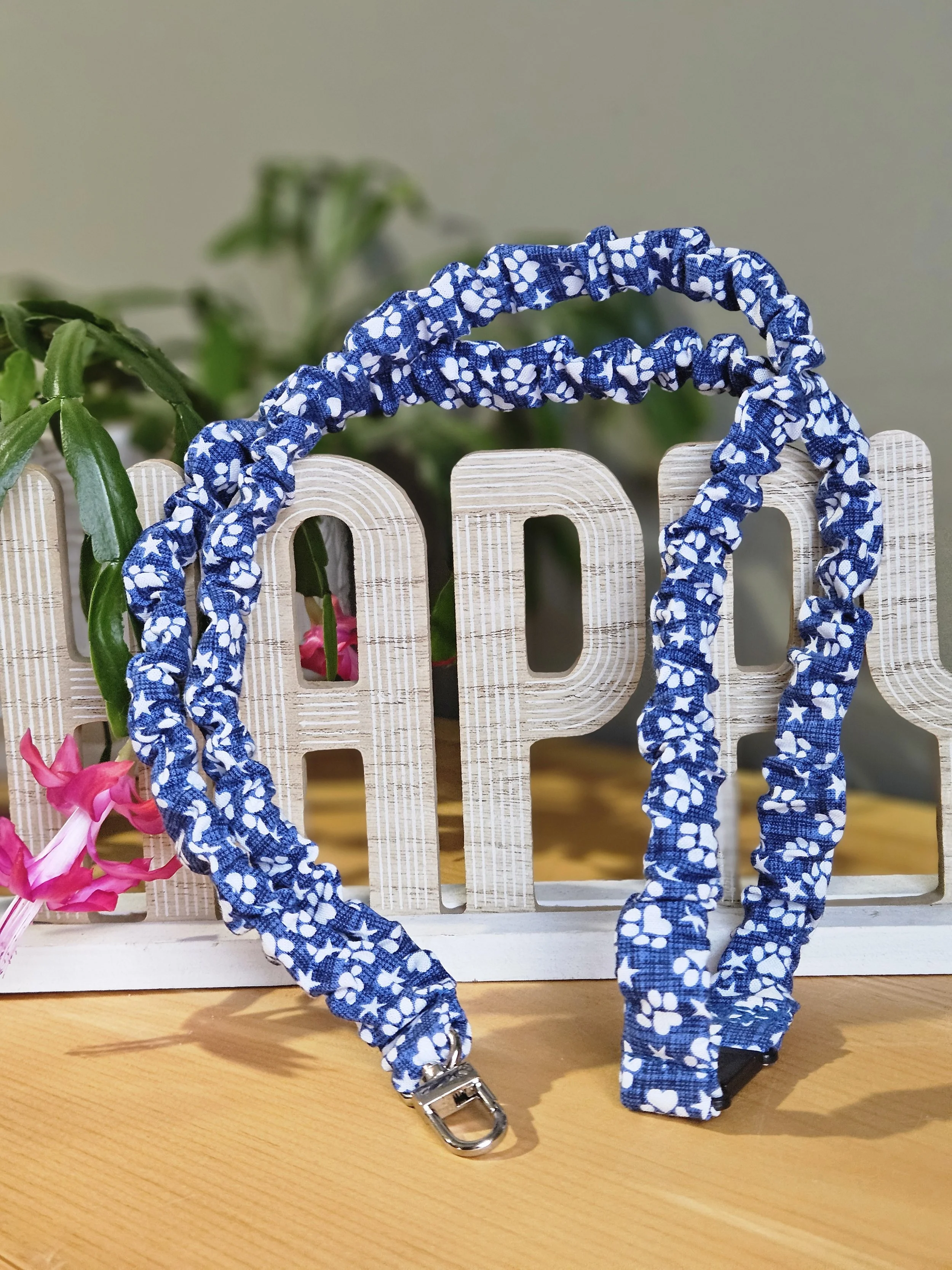 Pet Paw Cotton Break-away Scrunchie Lanyard