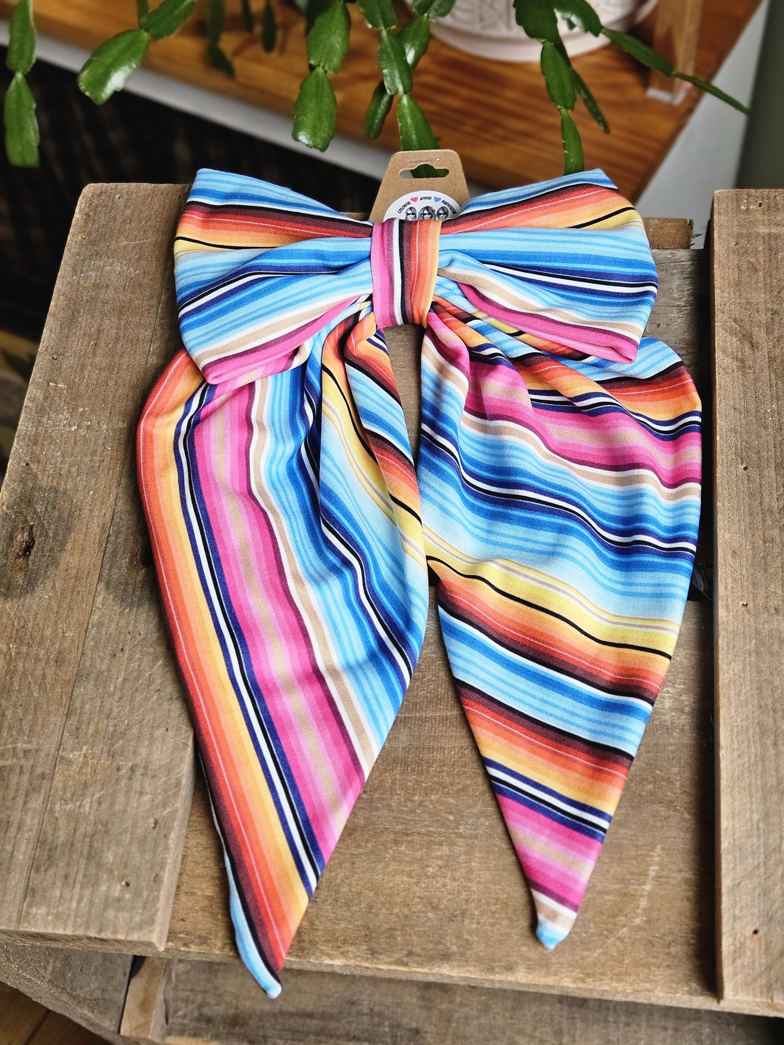 Fiesta stripes Hair Bow