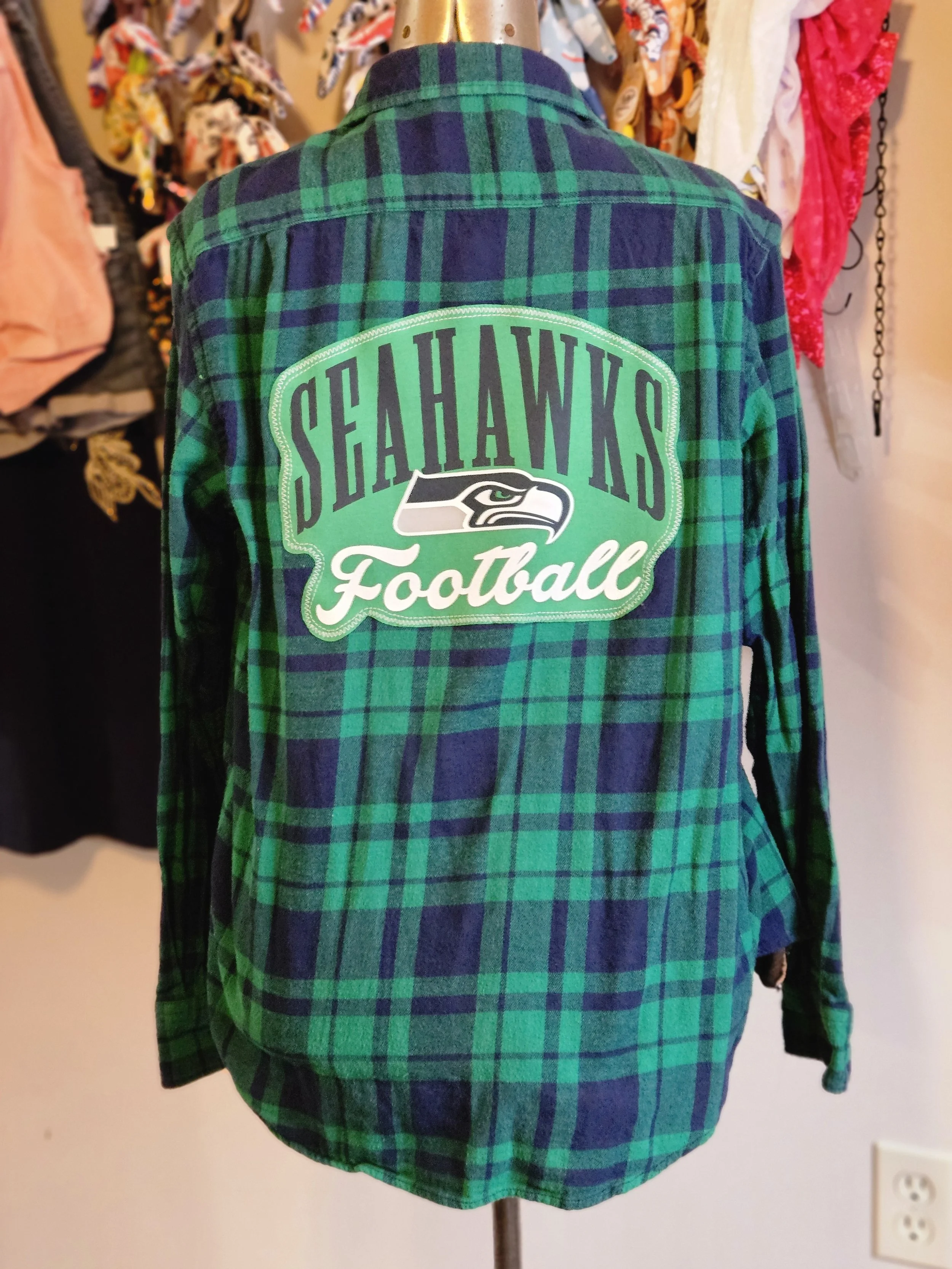 Seahawks Flannel Upcycle