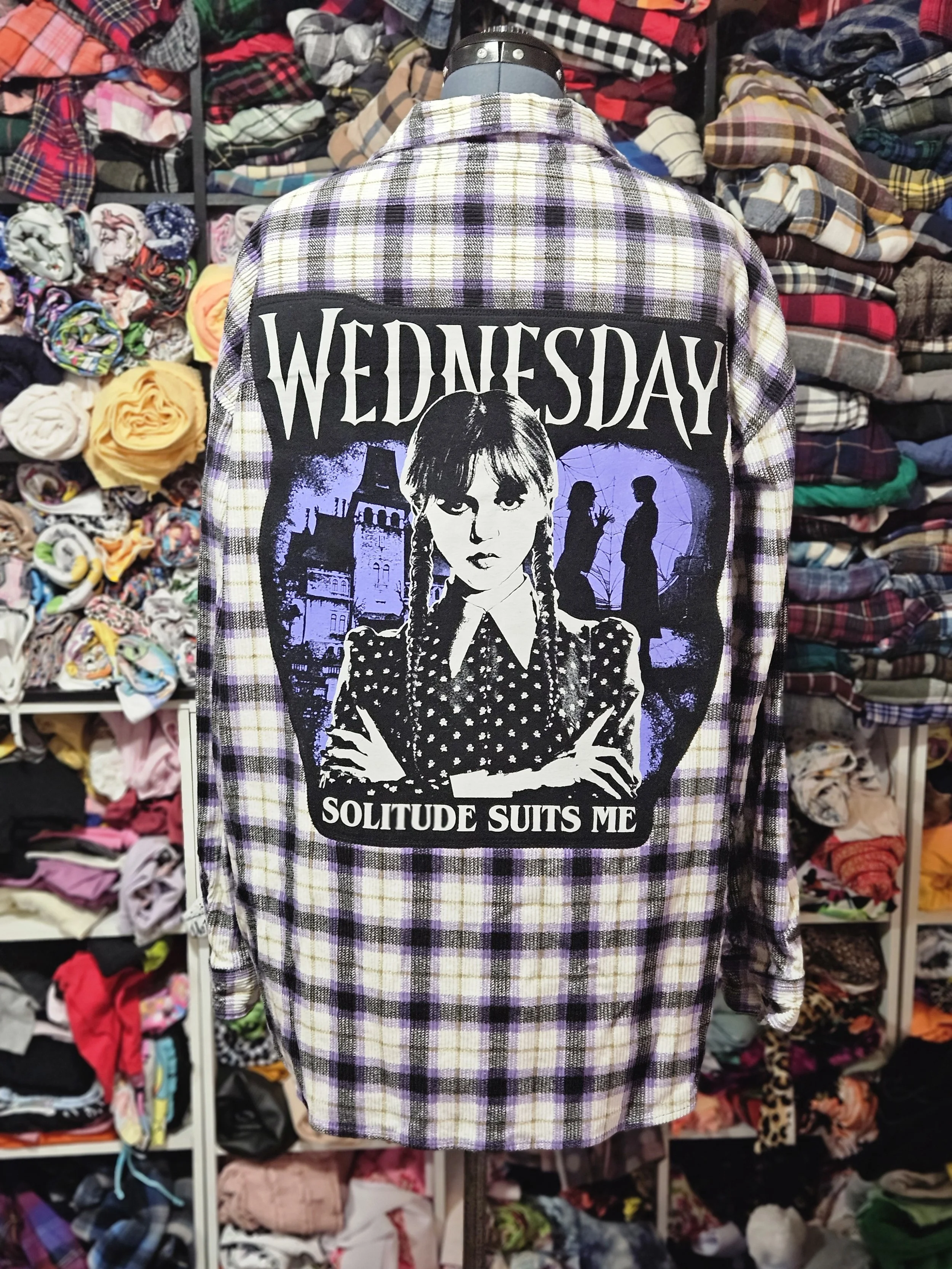 Wednesday Adams Corduroy Jacket upcycle