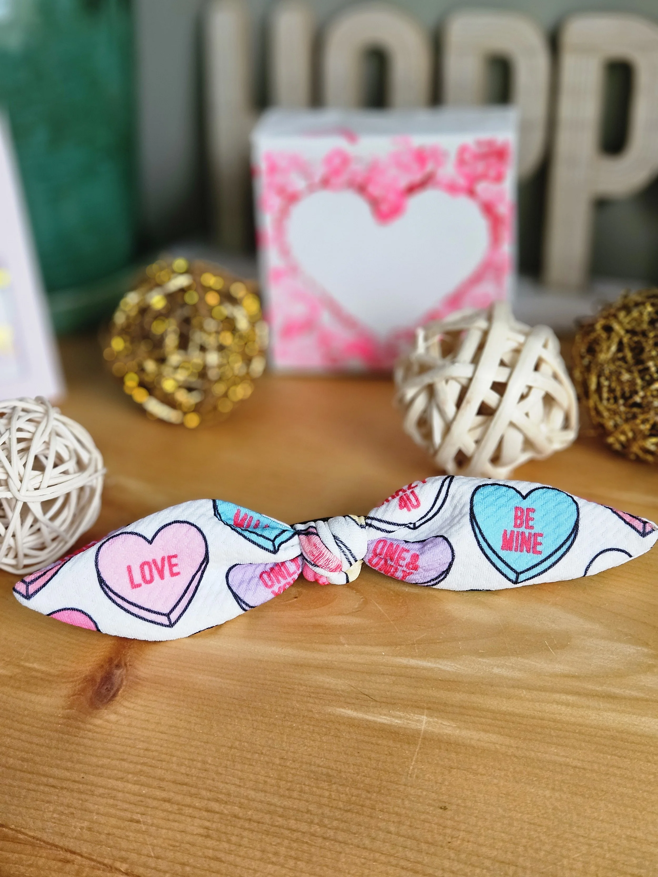 Sweetheart Hair Tie Bow