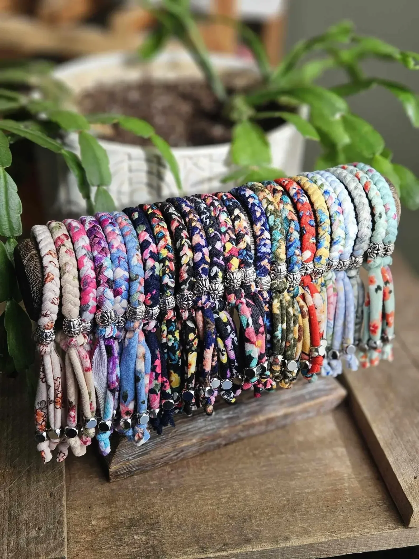 Spring/Summer Vibes Adjustable Fabric Bracelet Collection #1 ( 23 colors to choose from!)