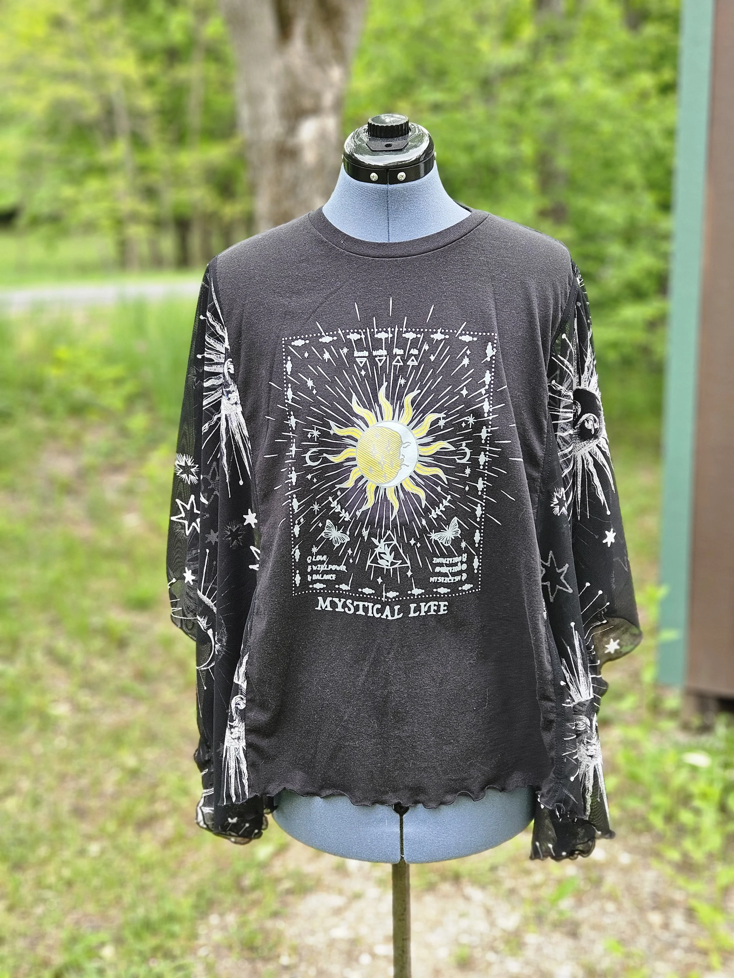 Mystical Chique Tee Upcycle (SHEER)