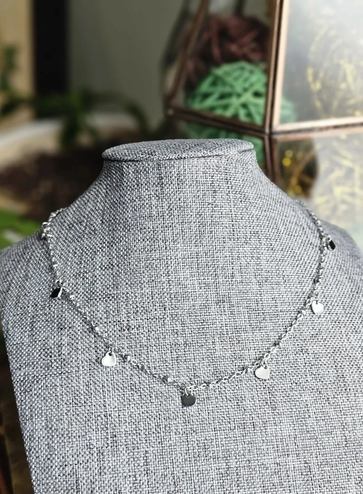 Tiny Hearts Stacker Necklace
