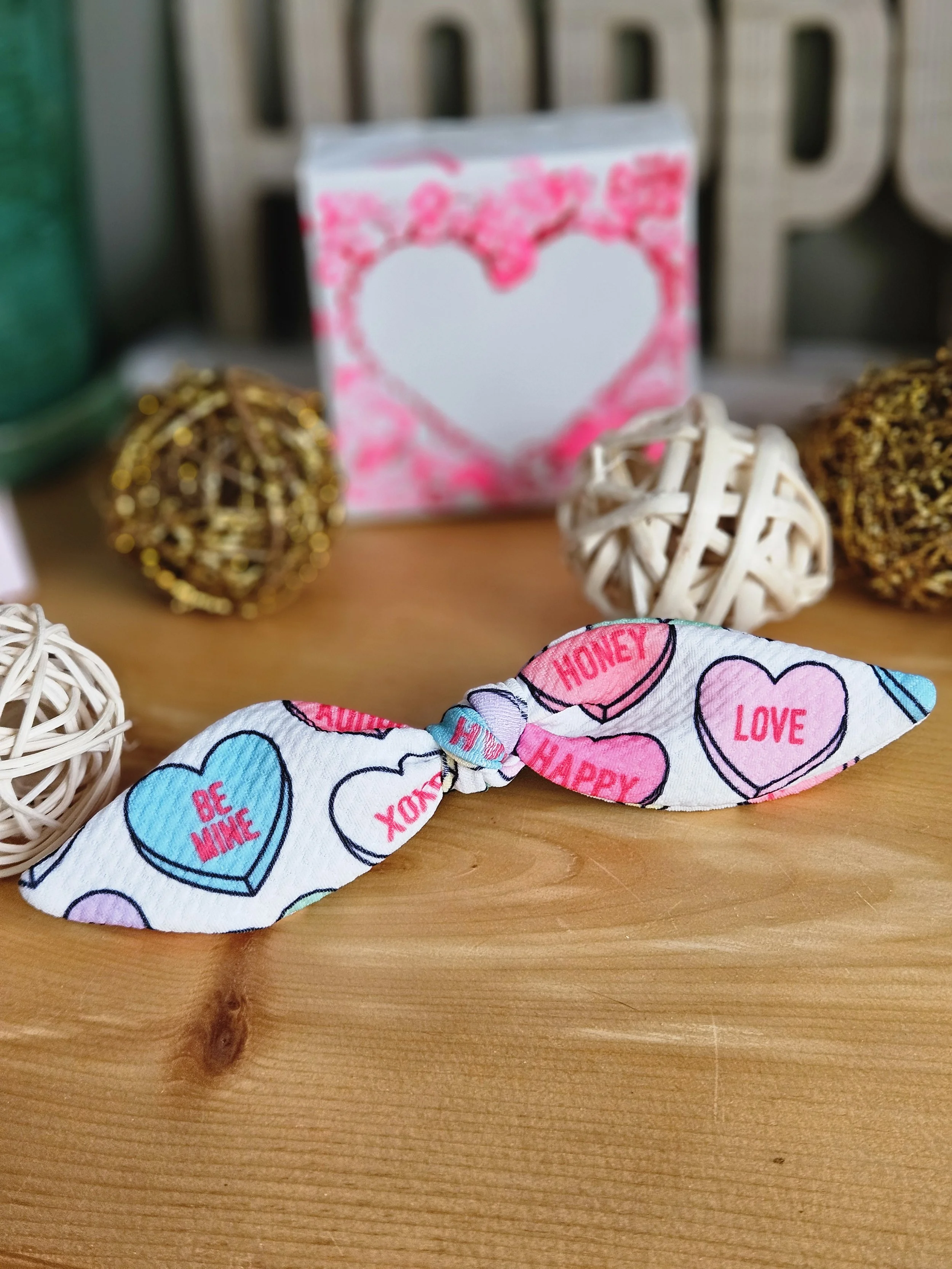 Sweetheart Hair Tie Bow