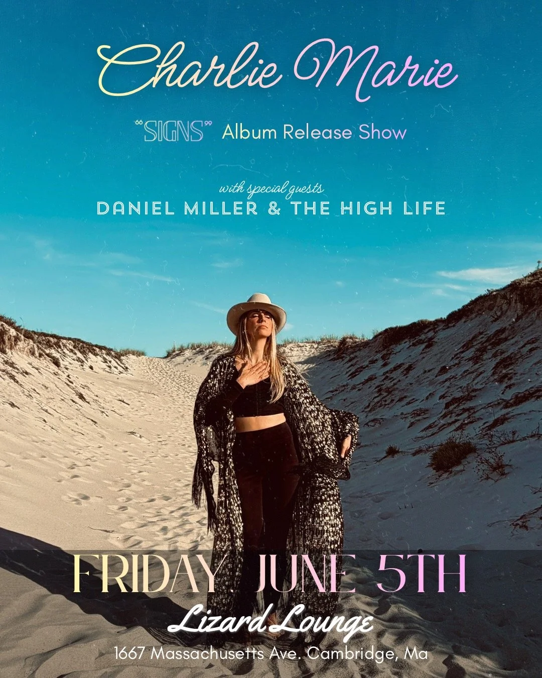 Charlie Marie "Signs" Album Release w/Daniel Miller and the High Life 
