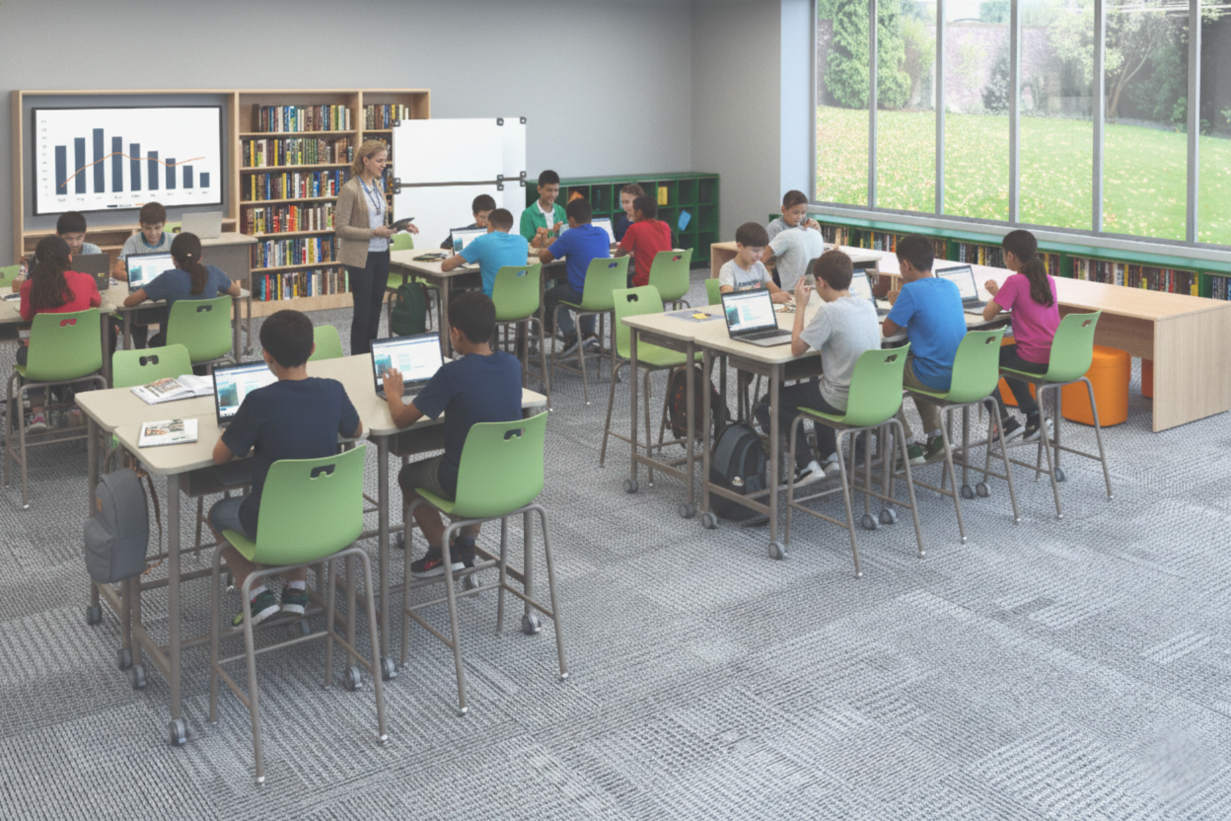 Flexible Learning Spaces for Middle Schoolers