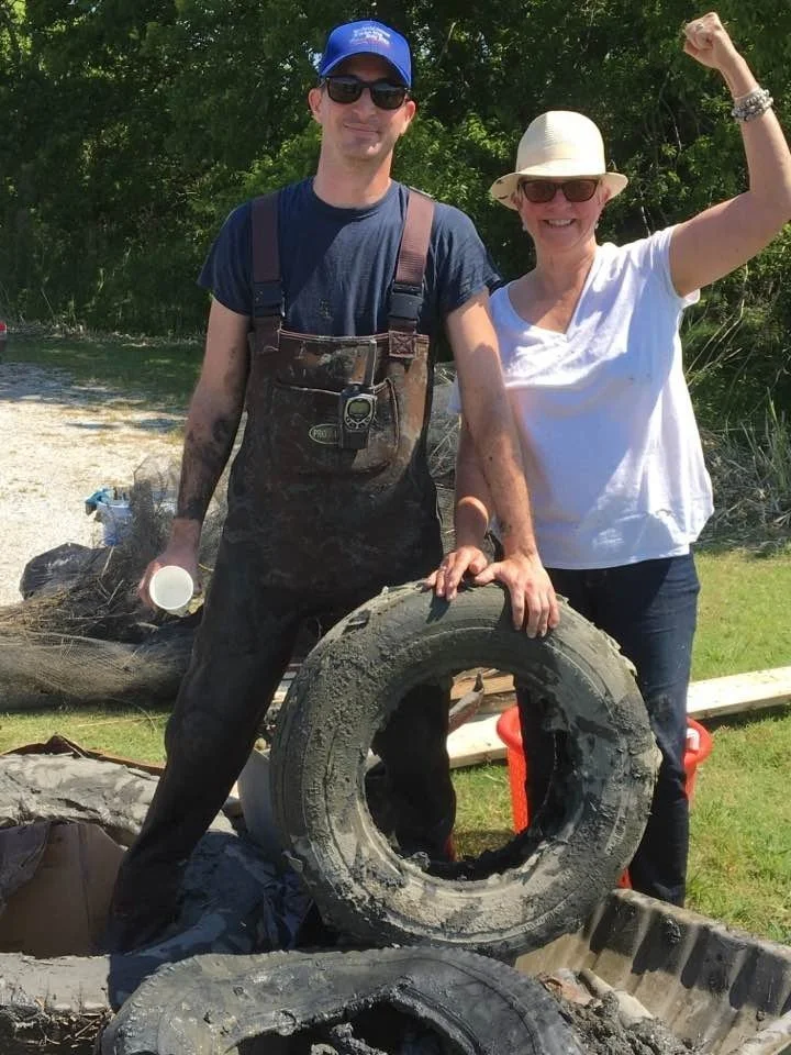 Mark and Jene with tire.jpg