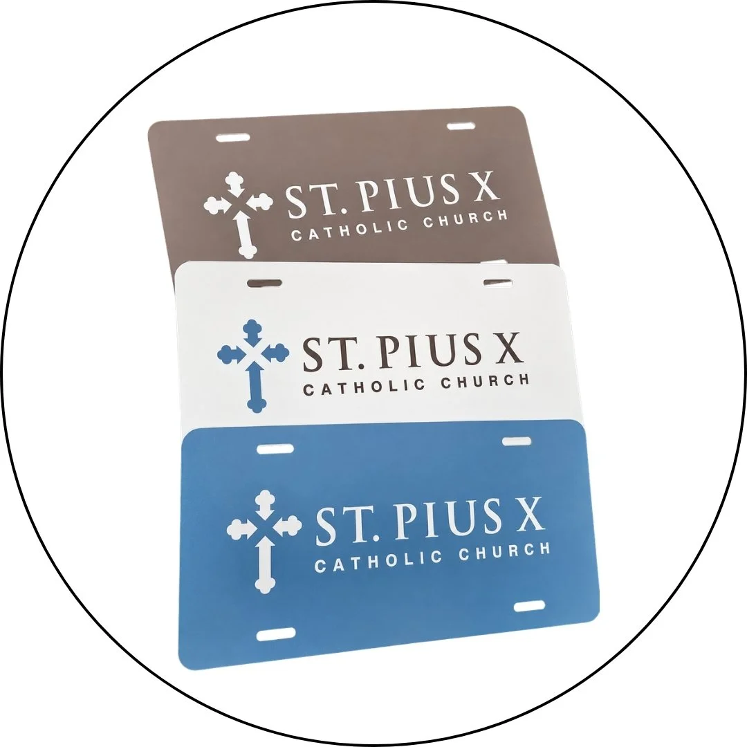 St. Pius X License Plate