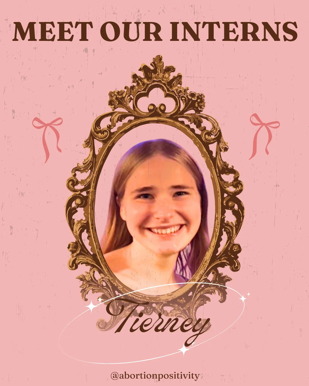 Meet Tierney, our Legislation + Policy  intern!⁠
⁠
Why do you love abortion?⁠
I love abortion because it&rsquo;s an essential human right⁠
⁠
Where are you from?⁠
I&rsquo;m from Boston, MA⁠
⁠
Where do you go to school? ⁠
I go to school at Aberystwyth 