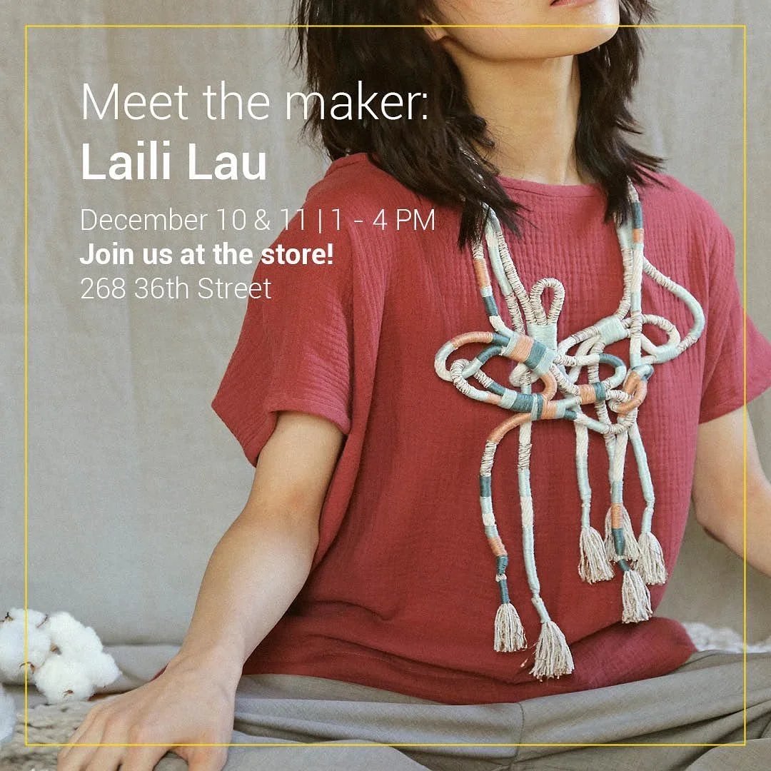 This weekend I'm so thrilled to be in @wanteddesignstore in the event #meetthemaker at @industrycity, from 1:00 pm to 4:00 pm 

I will be there showing and making the #Obishaka necklaces and their story and inspiration to make them.
 
I'm so grateful