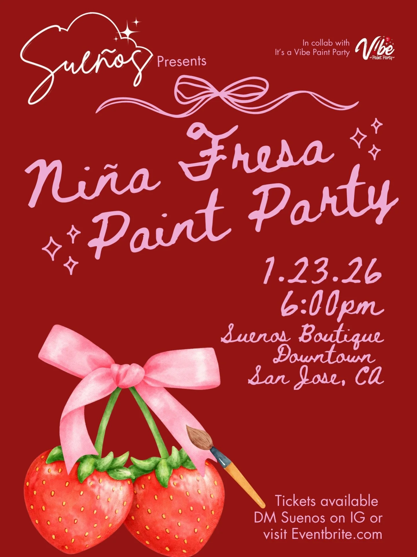 Niña Fresa Paint Night