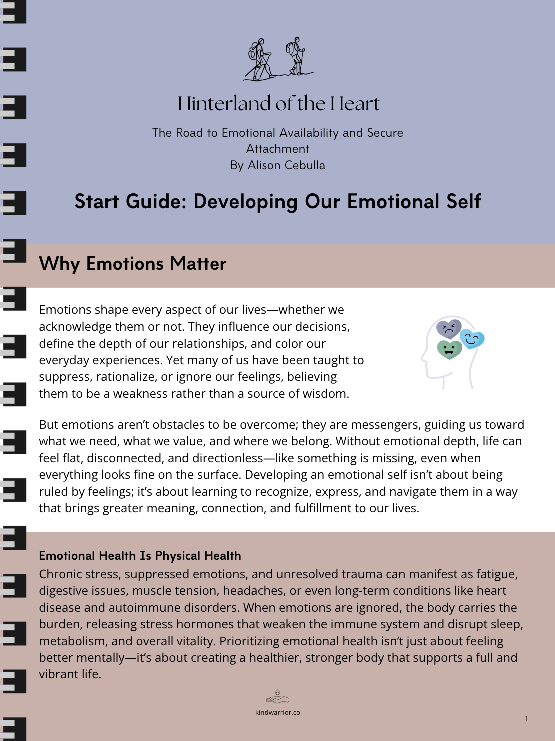 Start Guide: Developing Our Emotional Self | Hinterland of the Heart