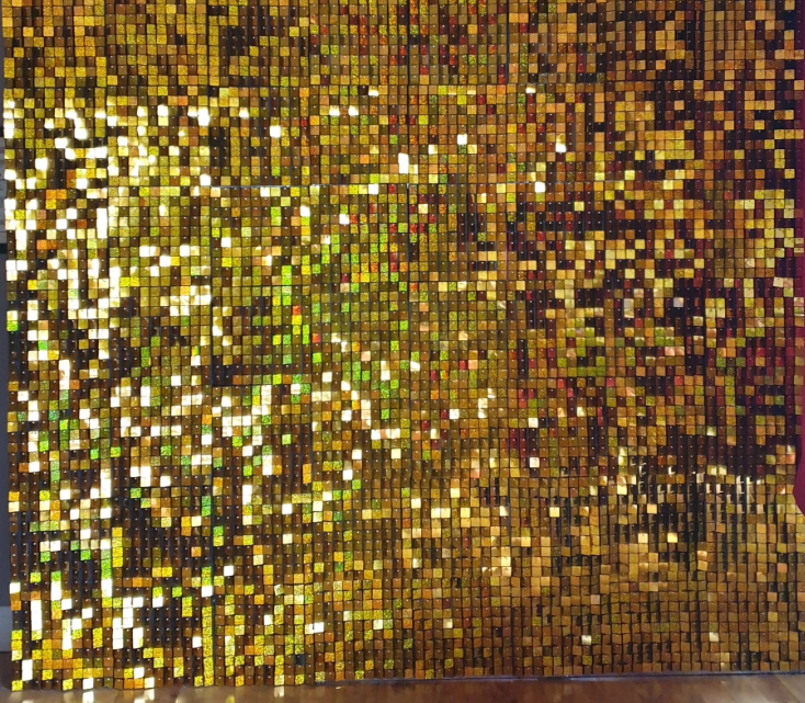Gold Shimmer Wall