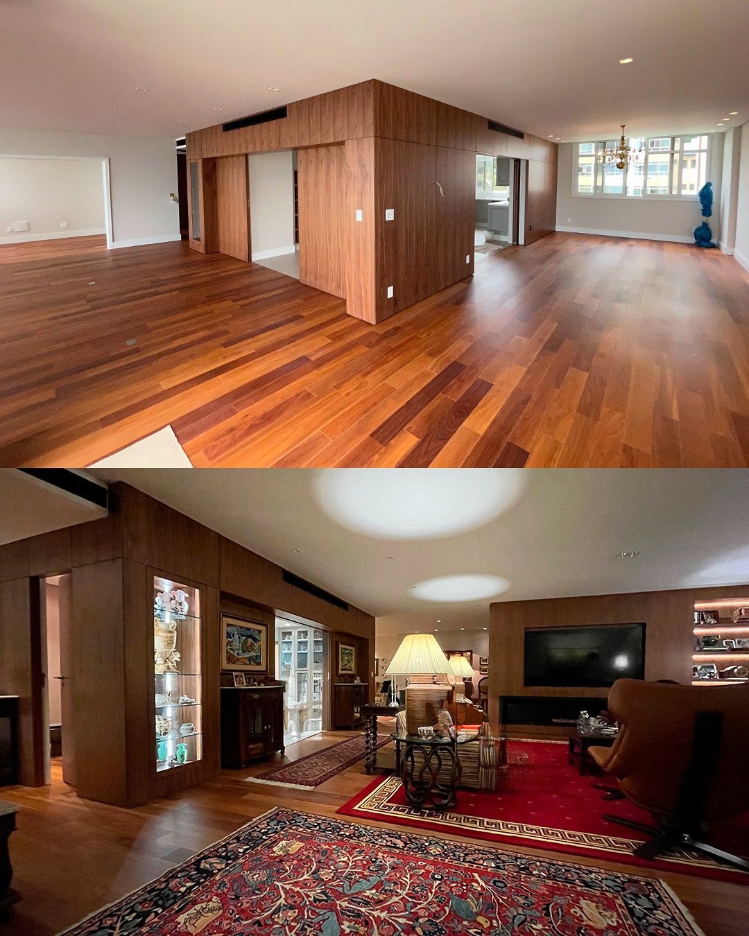 Reforma de alto padr&atilde;o executada em um apartamento na Av. Beira-Mar Norte, em Florian&oacute;polis, com projeto de @rpeixotoarquitetura.

A Ampliar foi respons&aacute;vel pela execu&ccedil;&atilde;o da obra, conduzindo todas as etapas com aten
